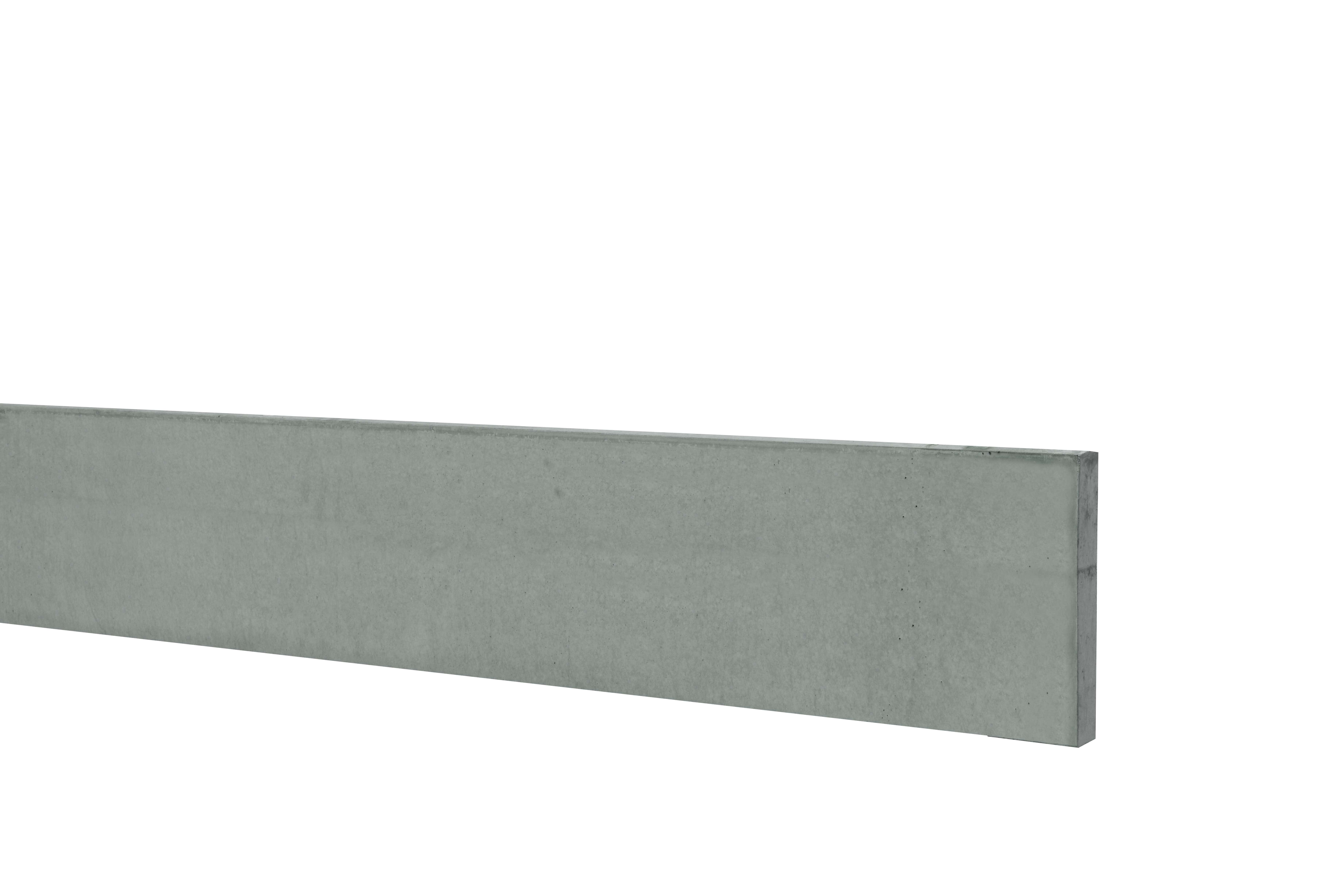 Betonplaat | glad | 24x3,5x184cm | grijs | ongecoat