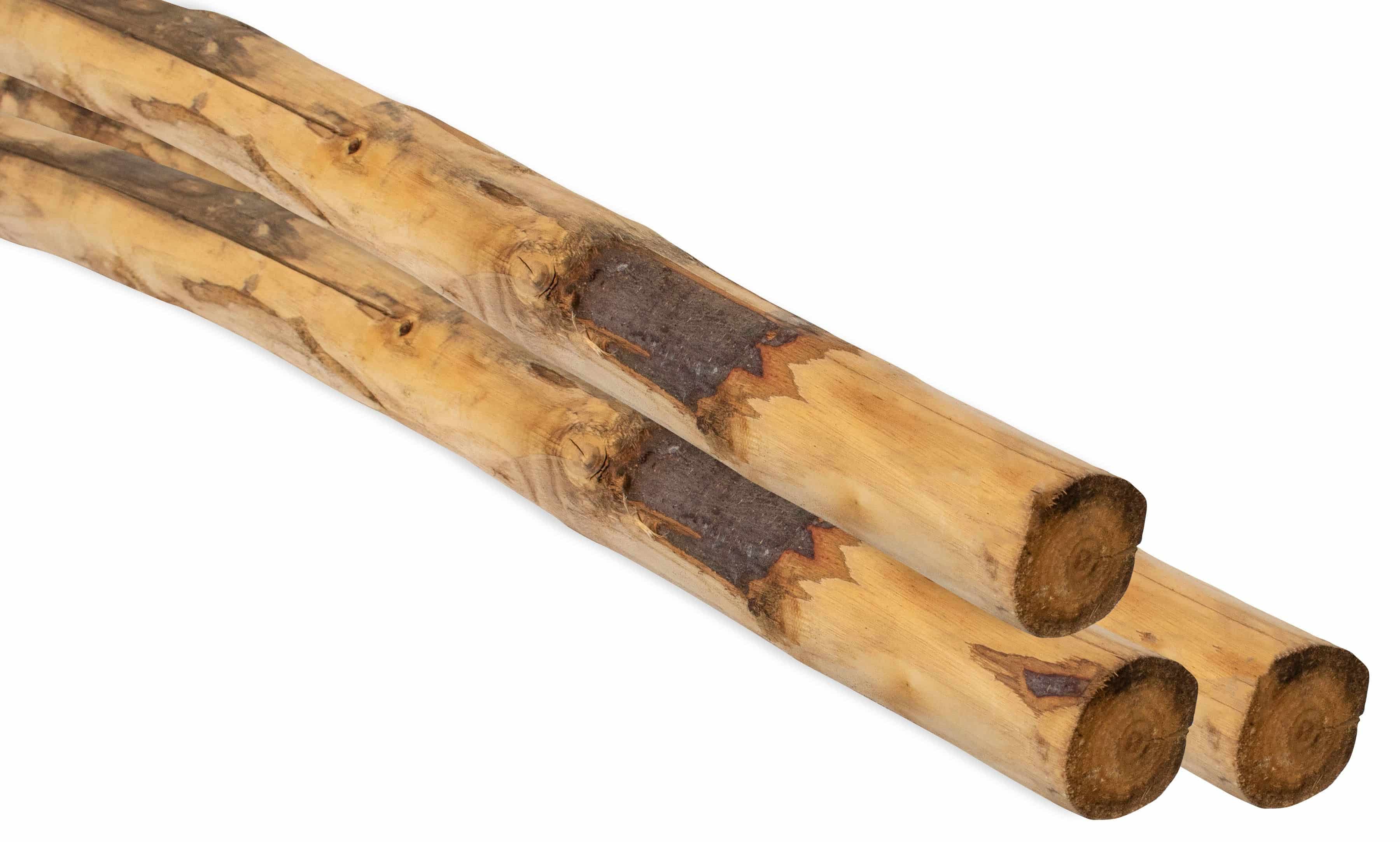 Kastanjehout | paal rond | geschild | Ø 6/8x160cm