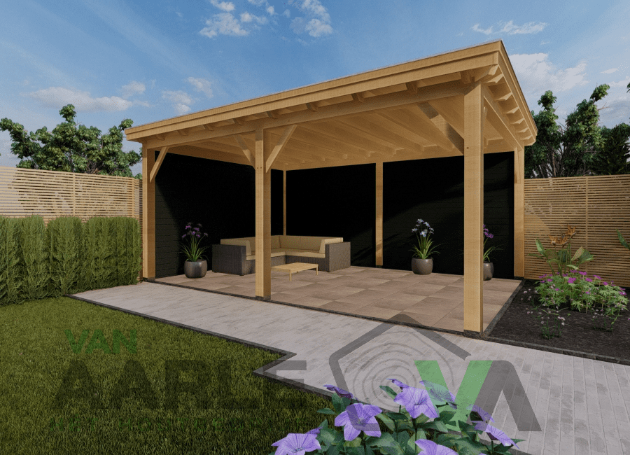 Douglas overkapping de Moerkuilen | plat dak