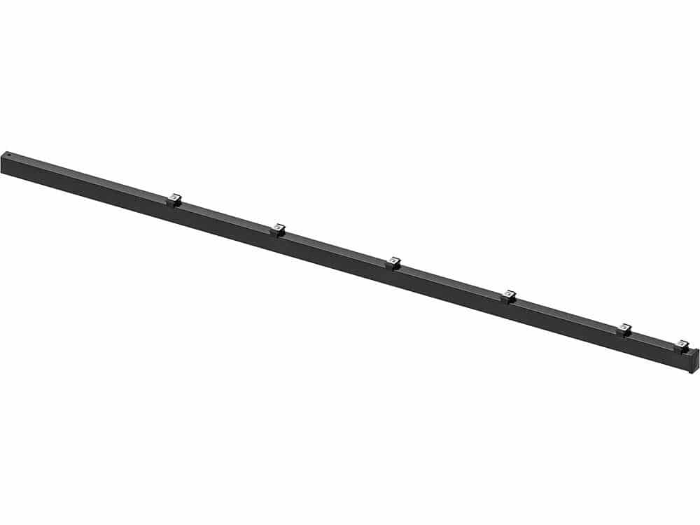 Hillfence metalen paal | incl. aansluitingset en afdekkap | 6x4x240cm | zwart