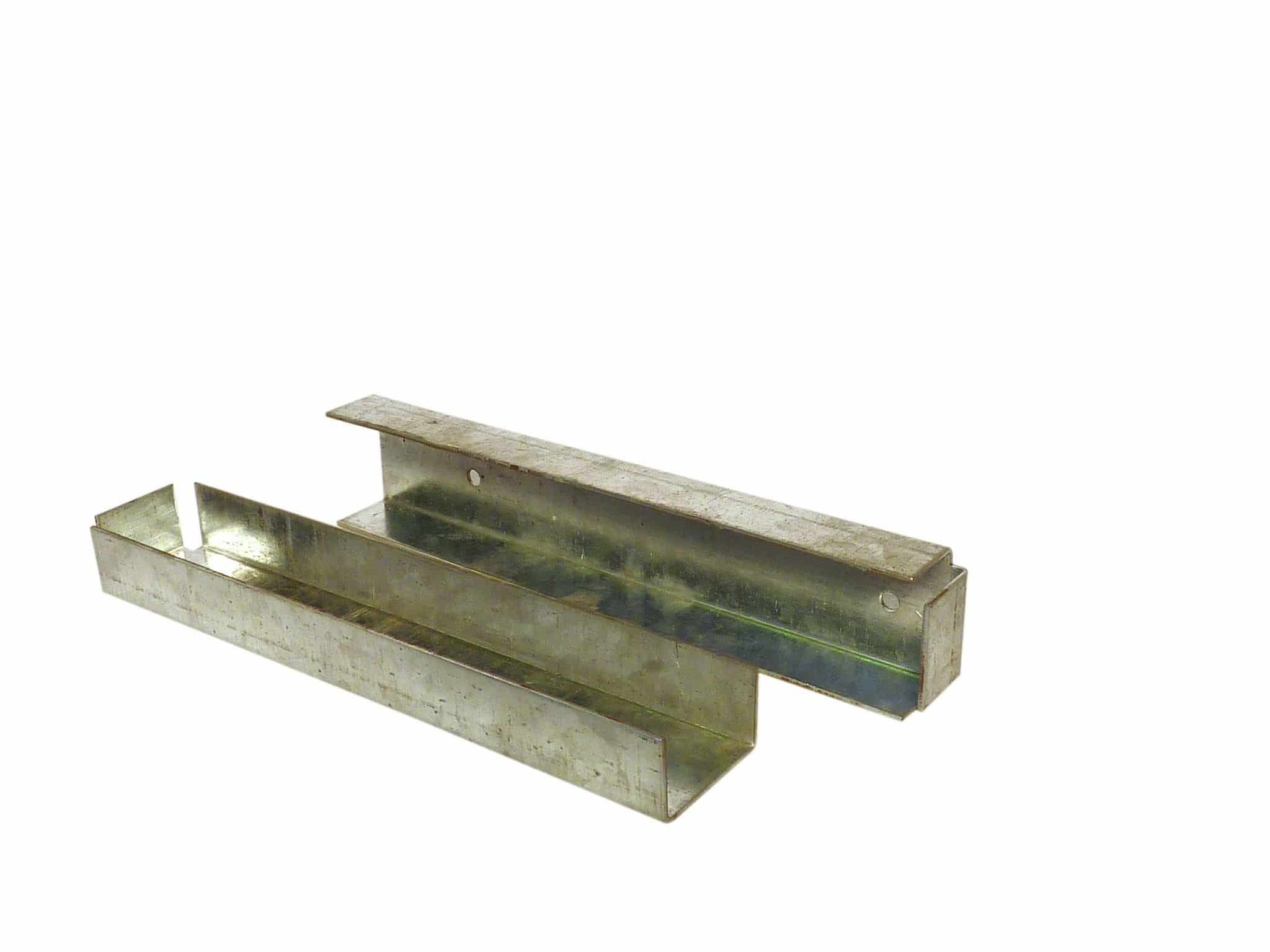 U-profiel t.b.v. betonplaat muur- of hoekbevestiging