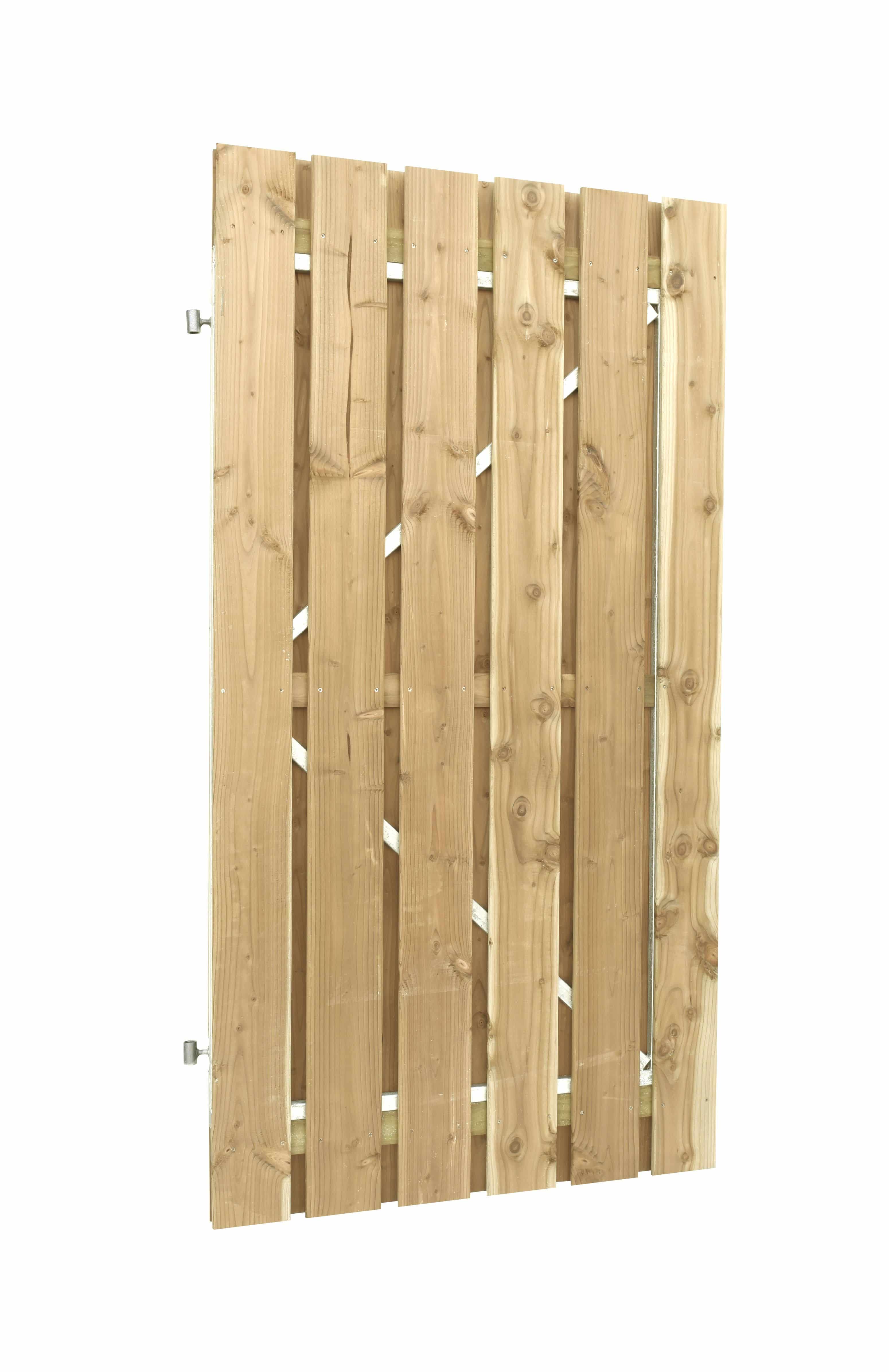 Schuttingdeur | 100x200cm | met slotgat en verstelbaar frame | verticaal
