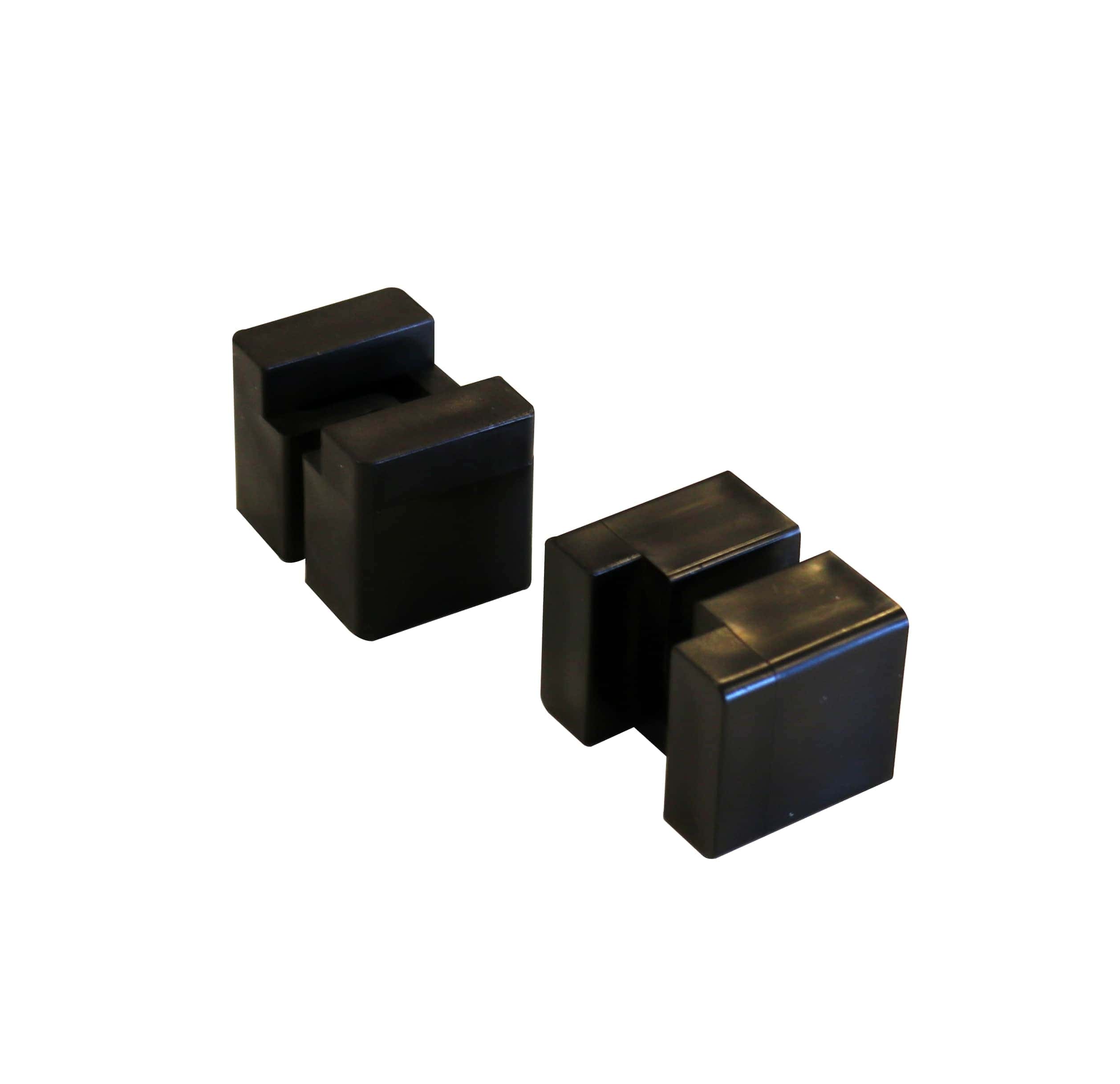 PVC adaptor clip t.b.v. centreren dubbele staafmat 6/5/6 schermen in de H-gleufpaal |