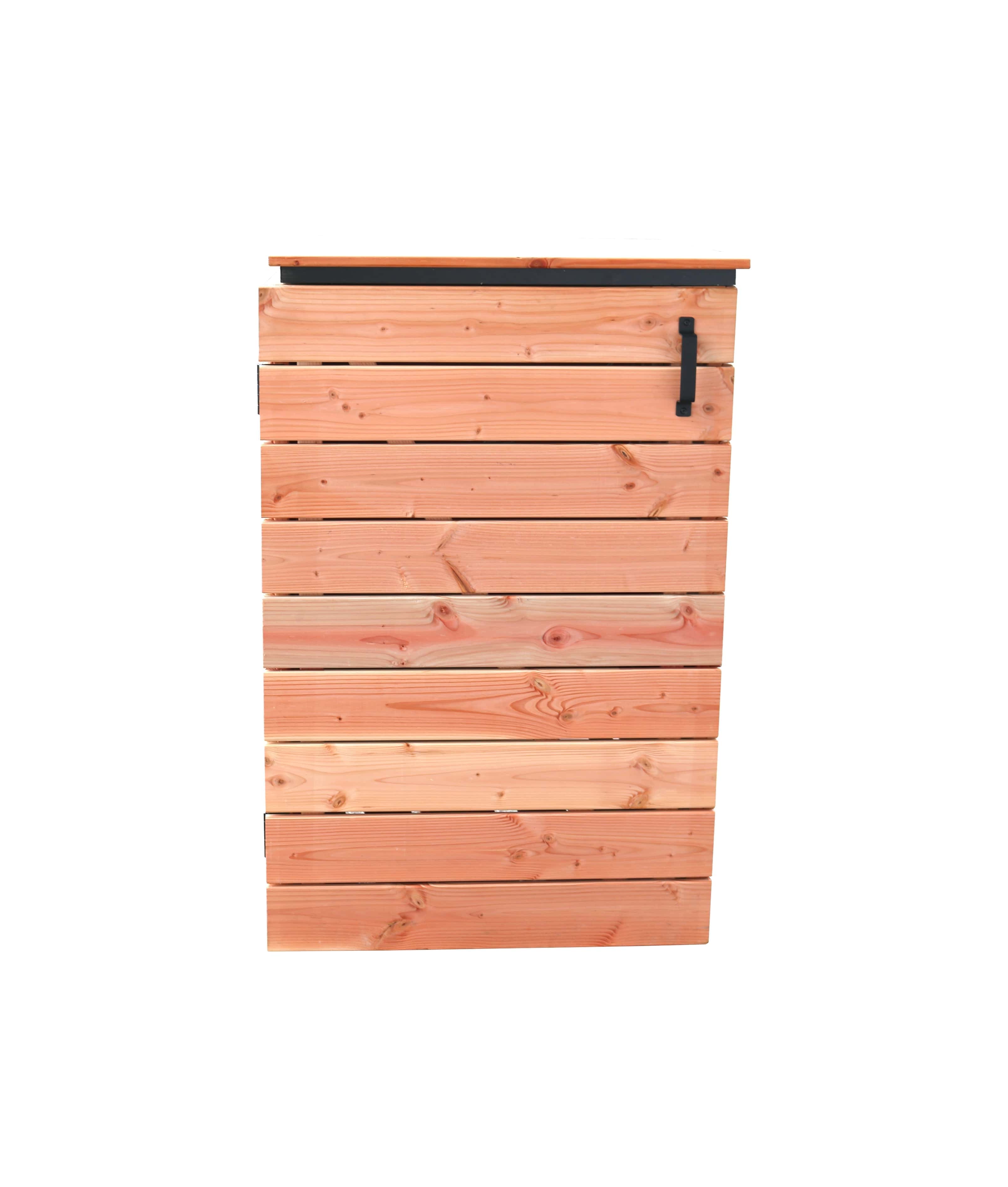 Douglas containerkast enkel op zwart frame | (HxBxD) 118x77x85cm | onbehandeld