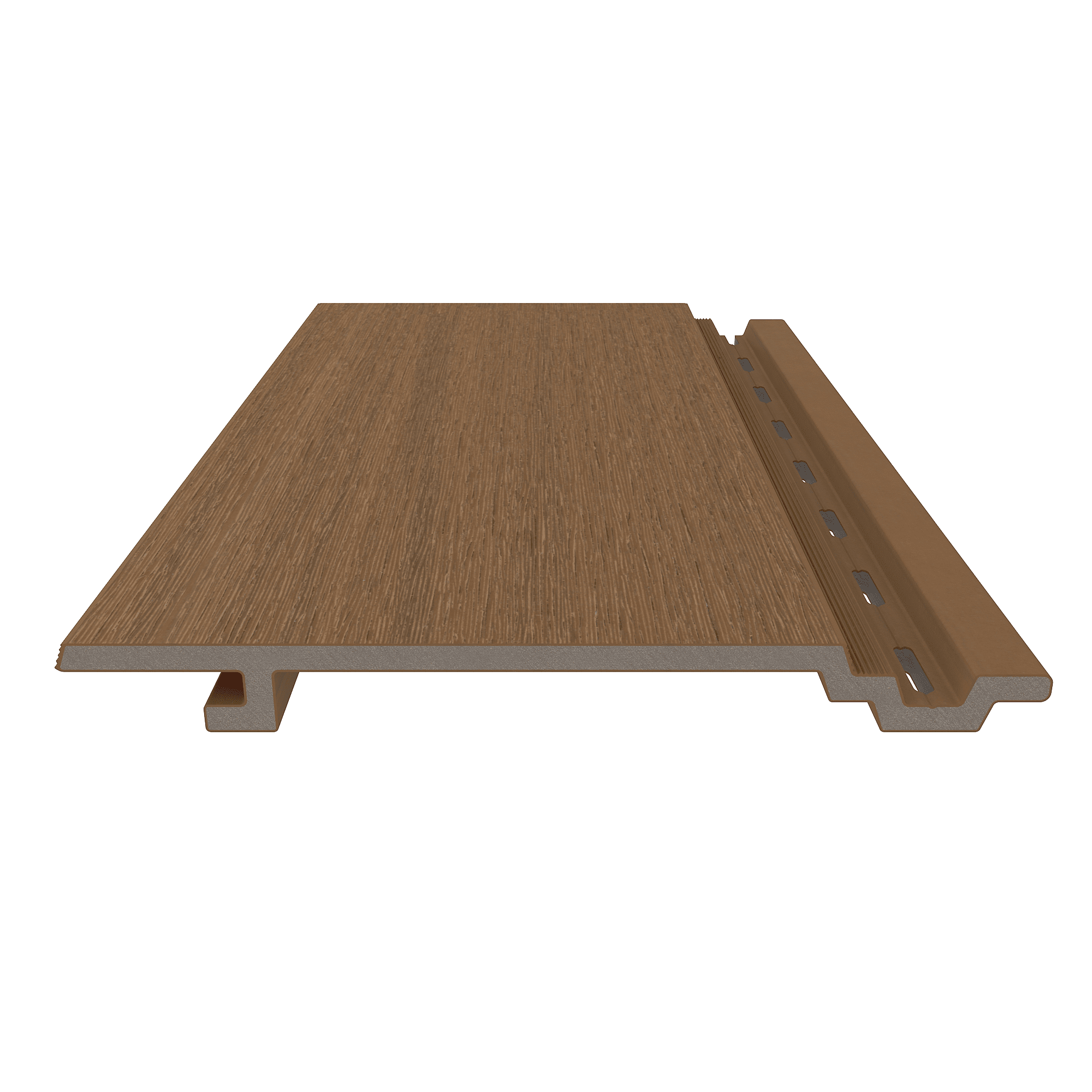 NewTechWood HKC wandbekleding vlak | 1,9x18,8x400cm (wb 15,3cm) | Teak
