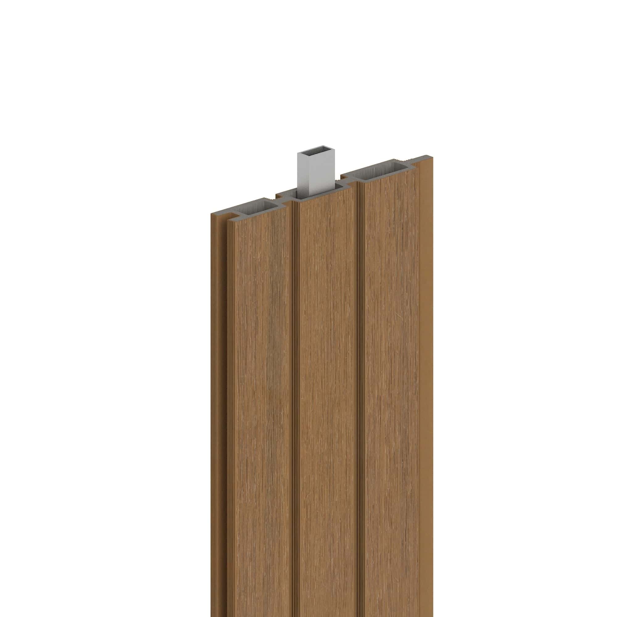 NewTechWood | Co-extrusie composiet Triple Rhombus schermplank | 2,1x16x180cm | Teak