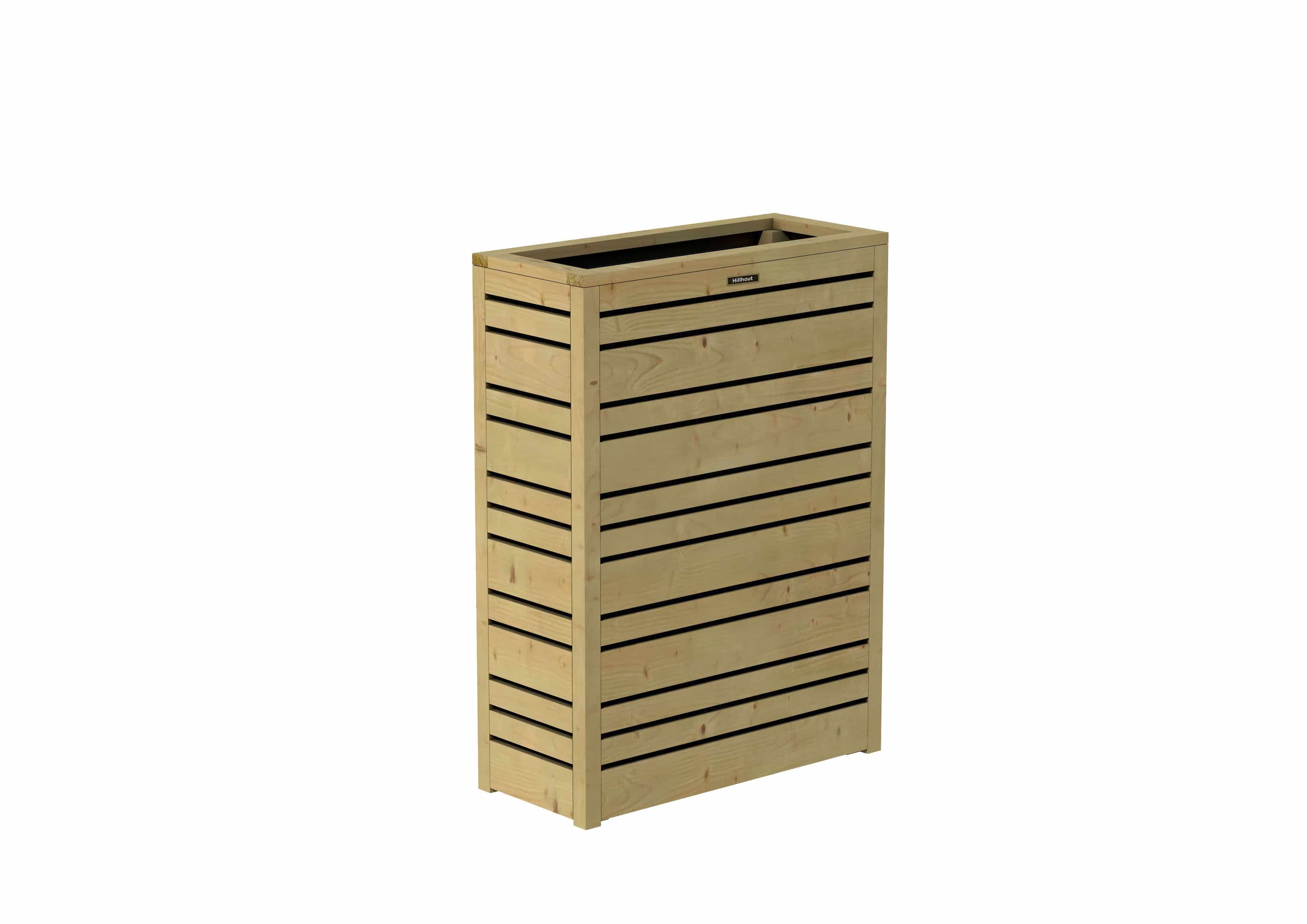 Bloembak Flux 90 Excellent | 70x30x90cm | groen geïmpregneerd