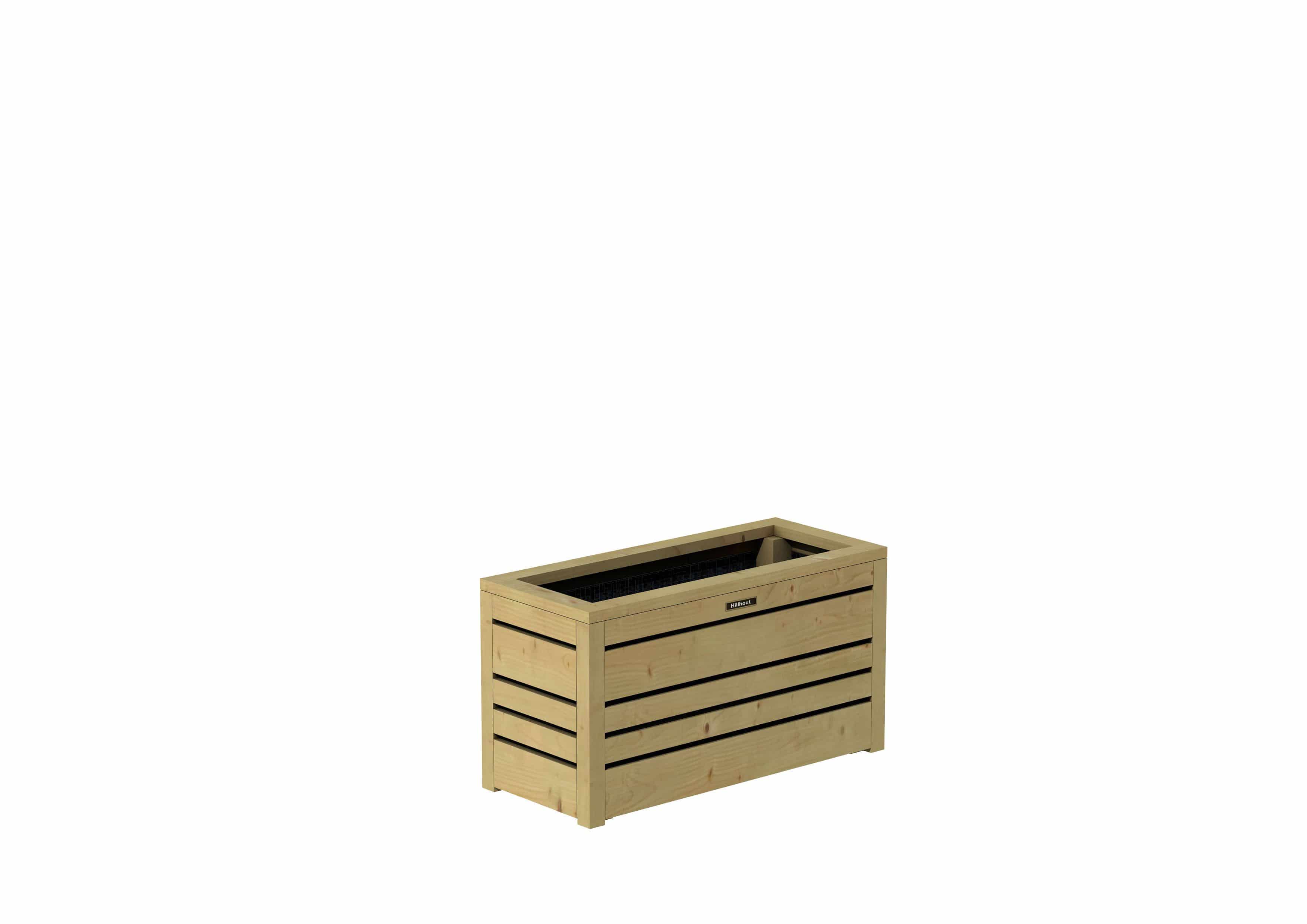 Bloembak Flux 38 Excellent | 70x30x38cm | groen geïmpregneerd