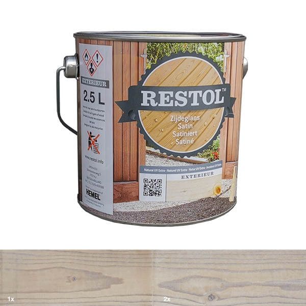 Restol | Houtolie | White wash | zijdeglans | 1L