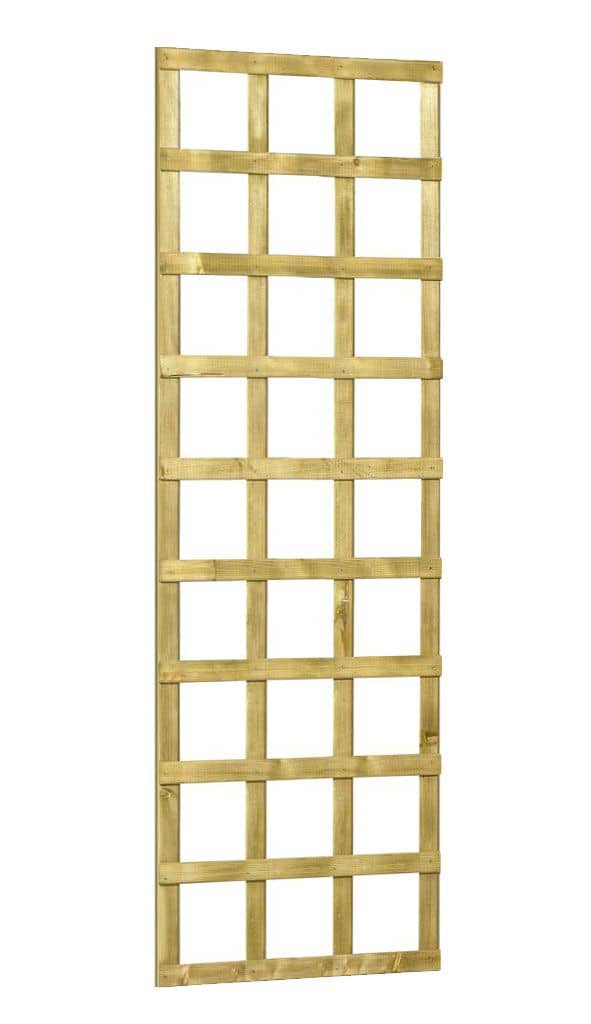 Grenen | trellis robuust | 60x180cm | groen geïmpregneerd