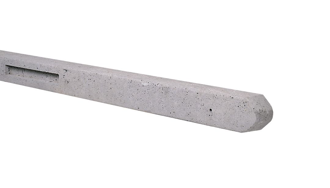Beton | tussenpaal stampbeton | 10x10x180cm | grijs
