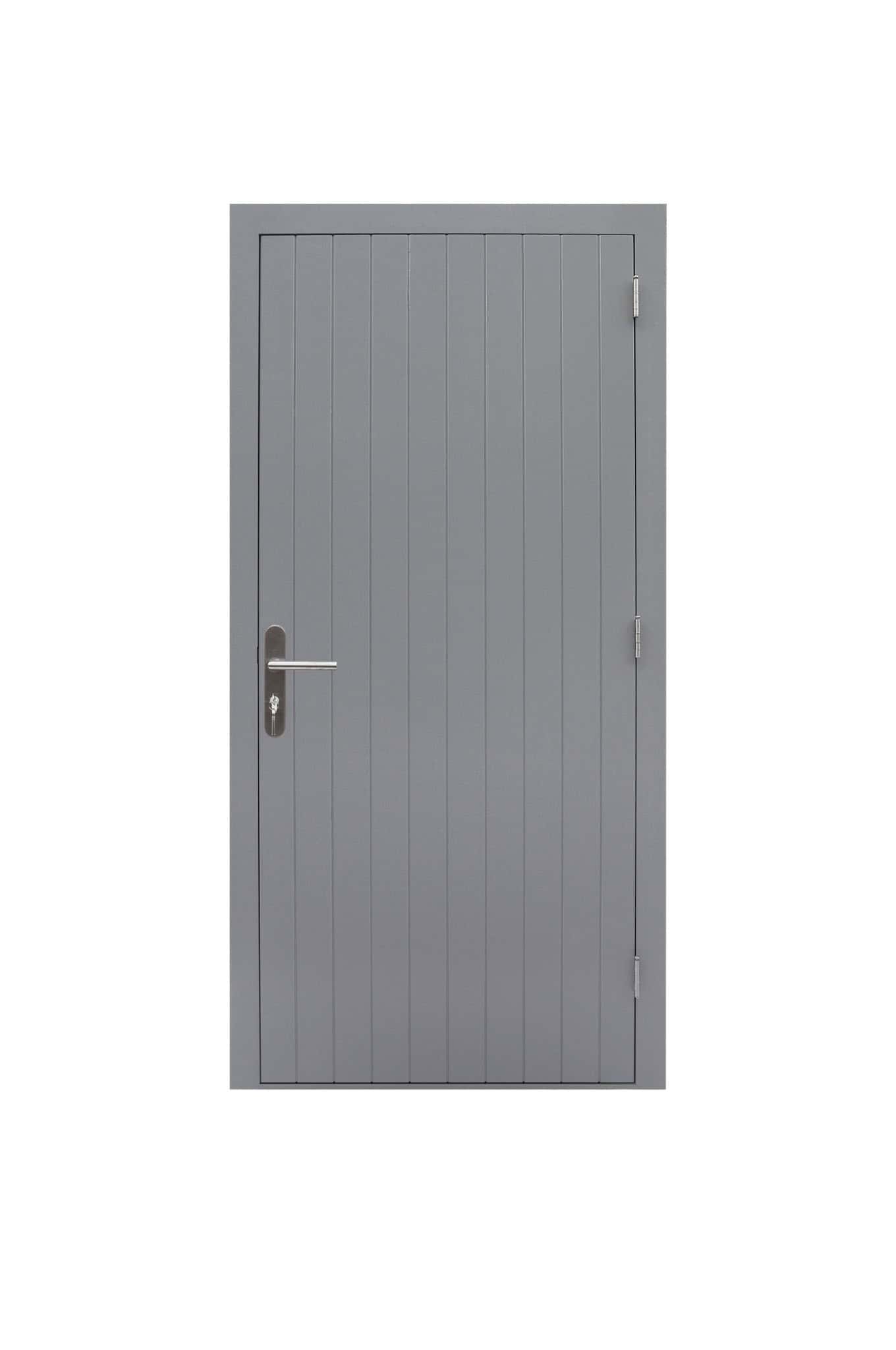 Hardhout | deur Prestige | 109x221cm | rechtsdraaiend | grijs gegrond