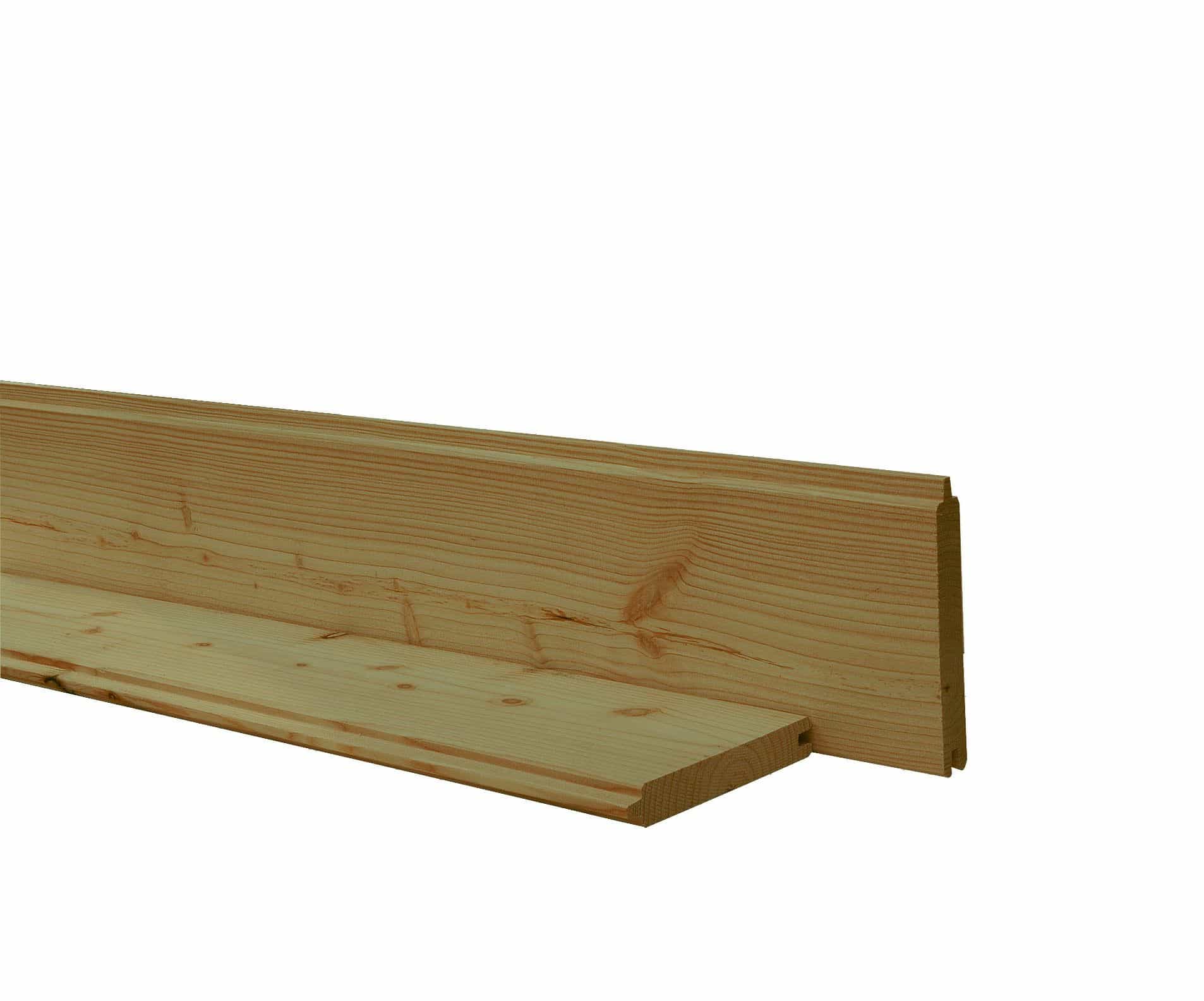 Douglas | blokhutprofiel 2,8x19,5x400cm| geschaafd | groen geïmpregneerd