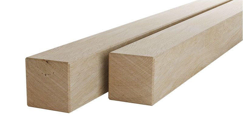 Eiken | paal | constructiehout | geschaafd | 140x140mm