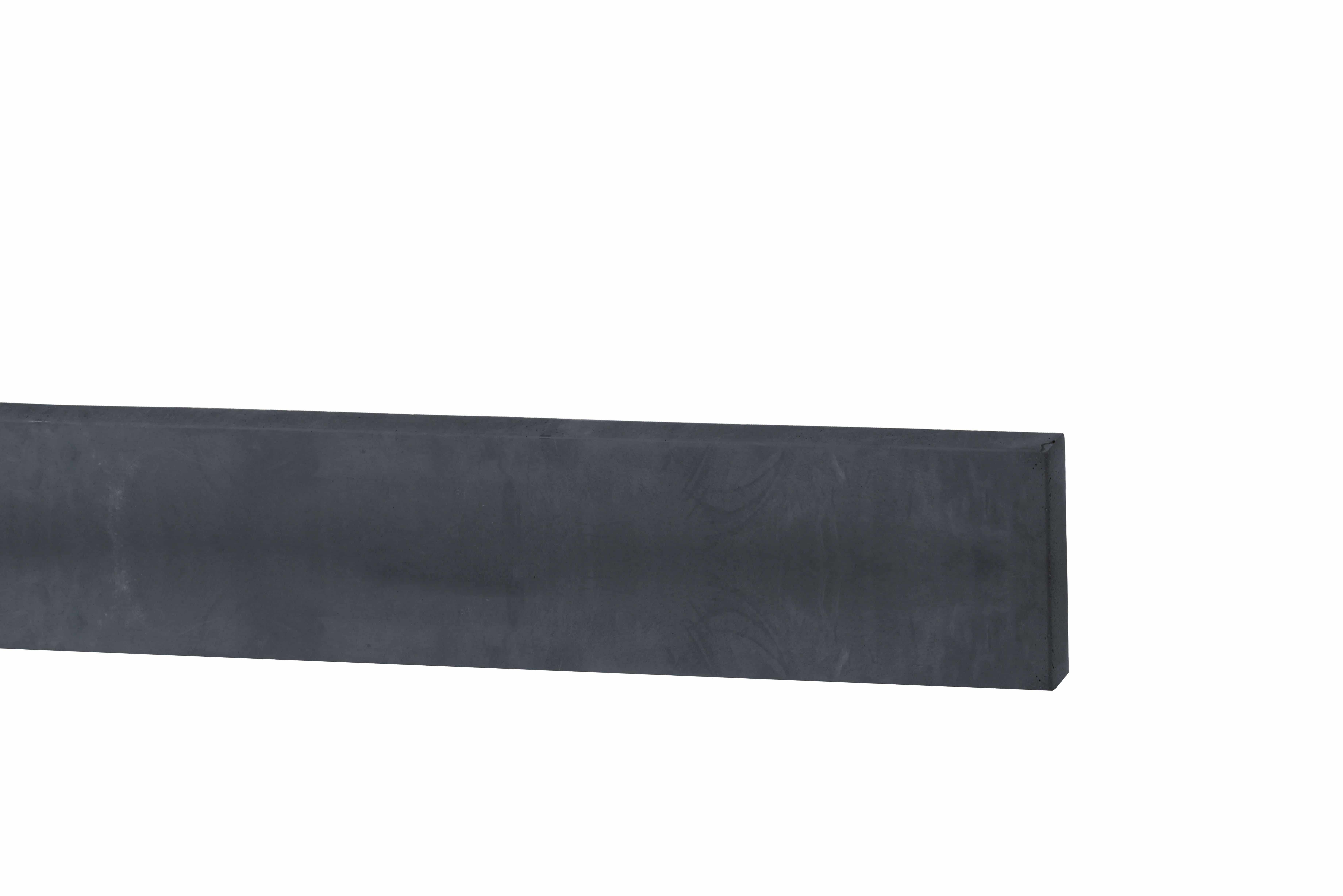 Betonplaat | glad | 24x3,5x184cm | antraciet | ongecoat