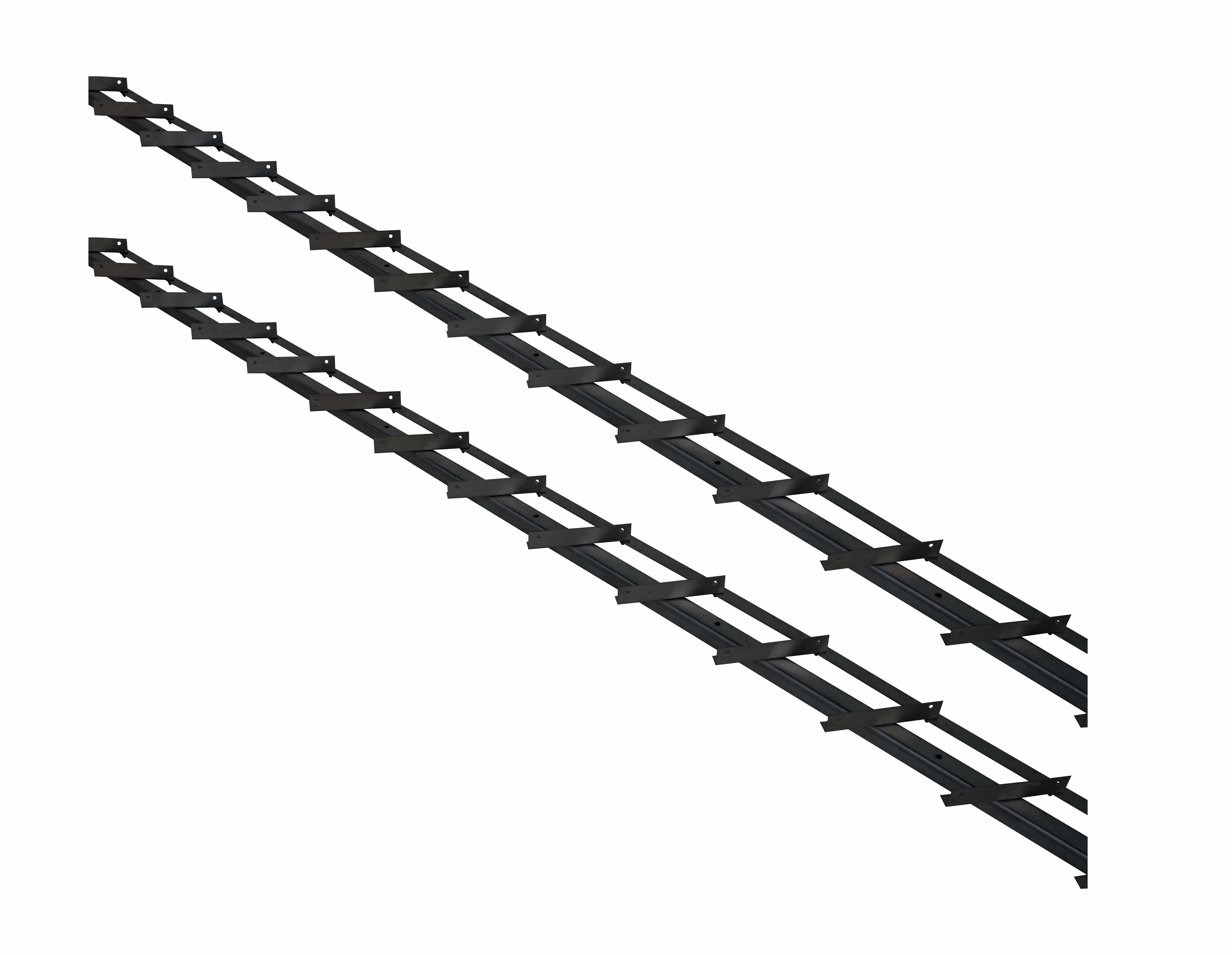 DHZ zwart shutter framewerk | 2 st. 165cm t.b.v. 14 planken