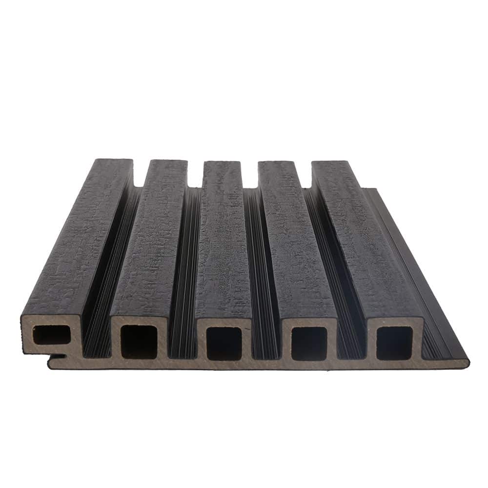 NewTechWood | wand bekleding castellation | 25 profiel | 2,5x19,6x290cm | Ebony zwart