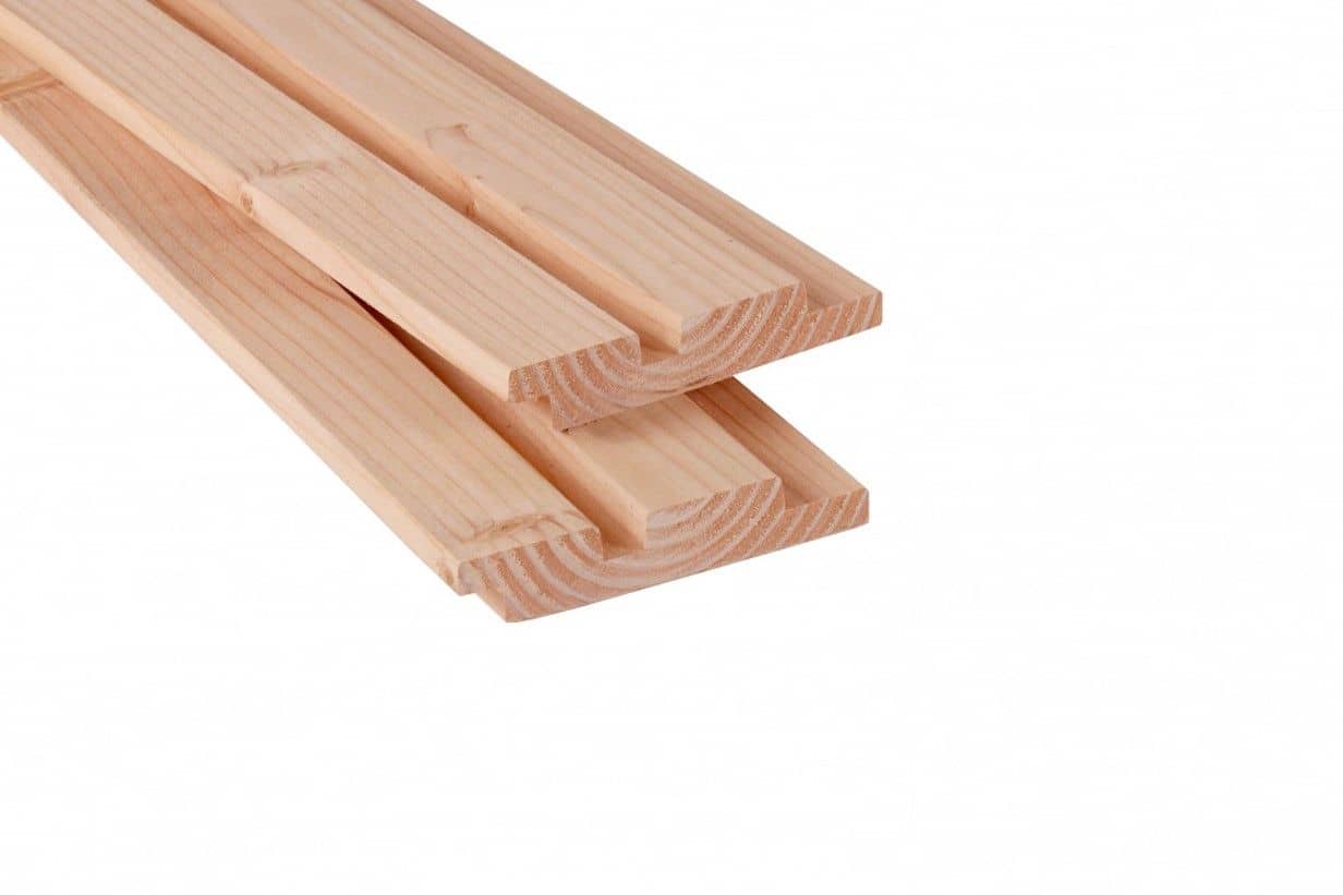 Douglas | rhombusprofiel | 2,7x14,5x400cm | geschaafd | onbehandeld