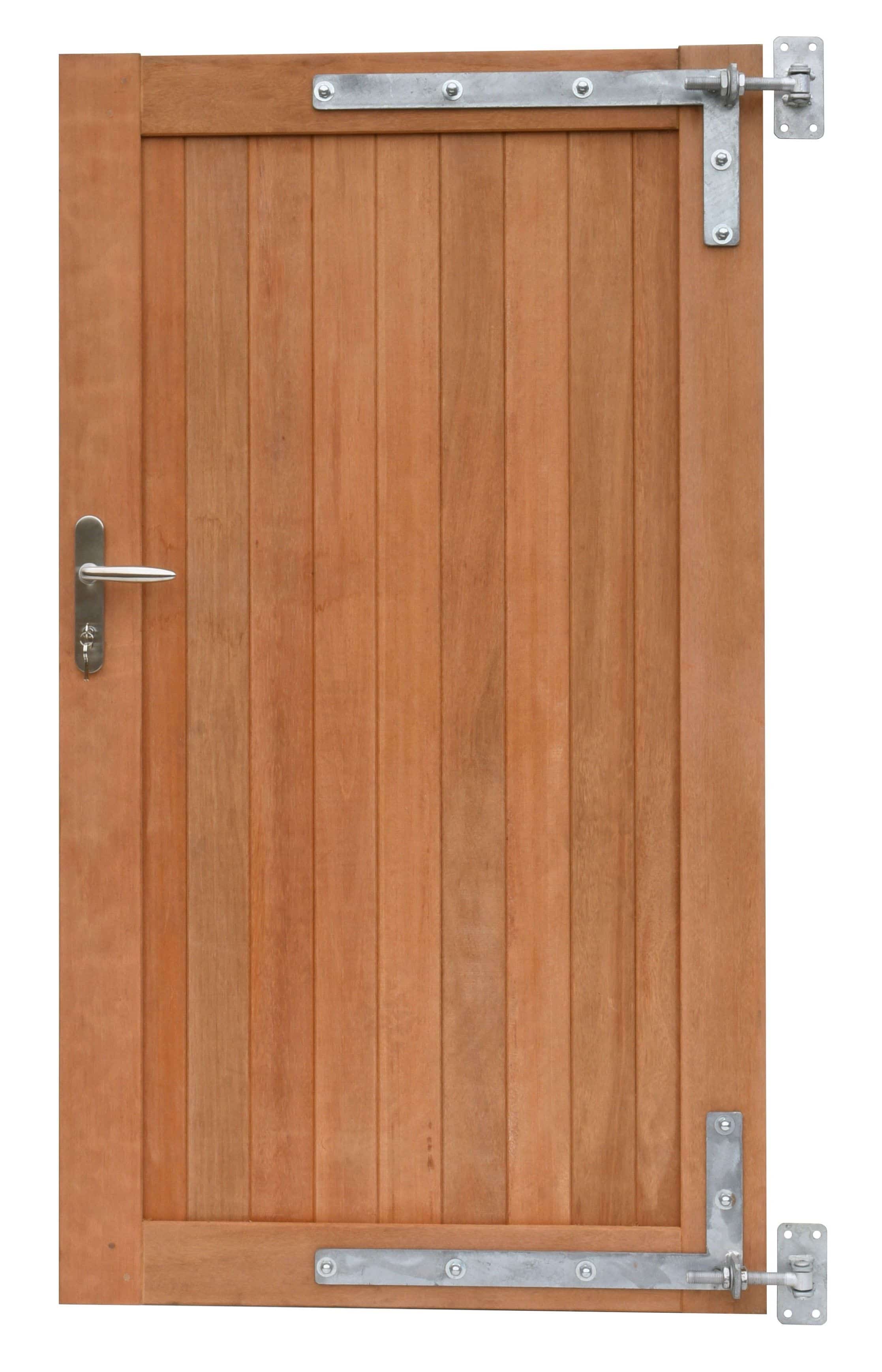 Hardhout | toegangspoort incl. beslag | verticaal | 100x180cm