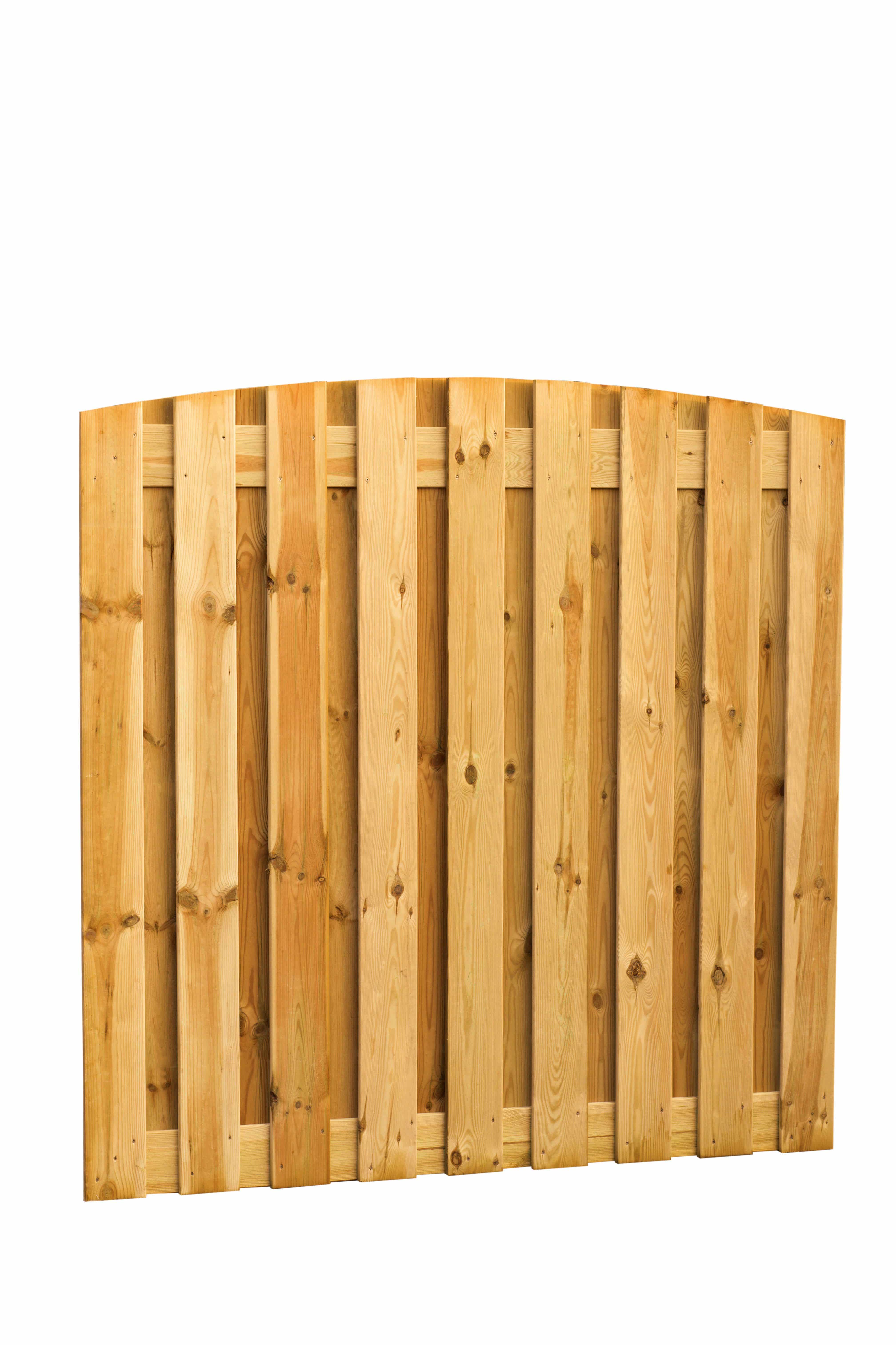 Grenen | plankenscherm 19-planks 15 mm | 180 x 180 cm | verticaal toog | groen