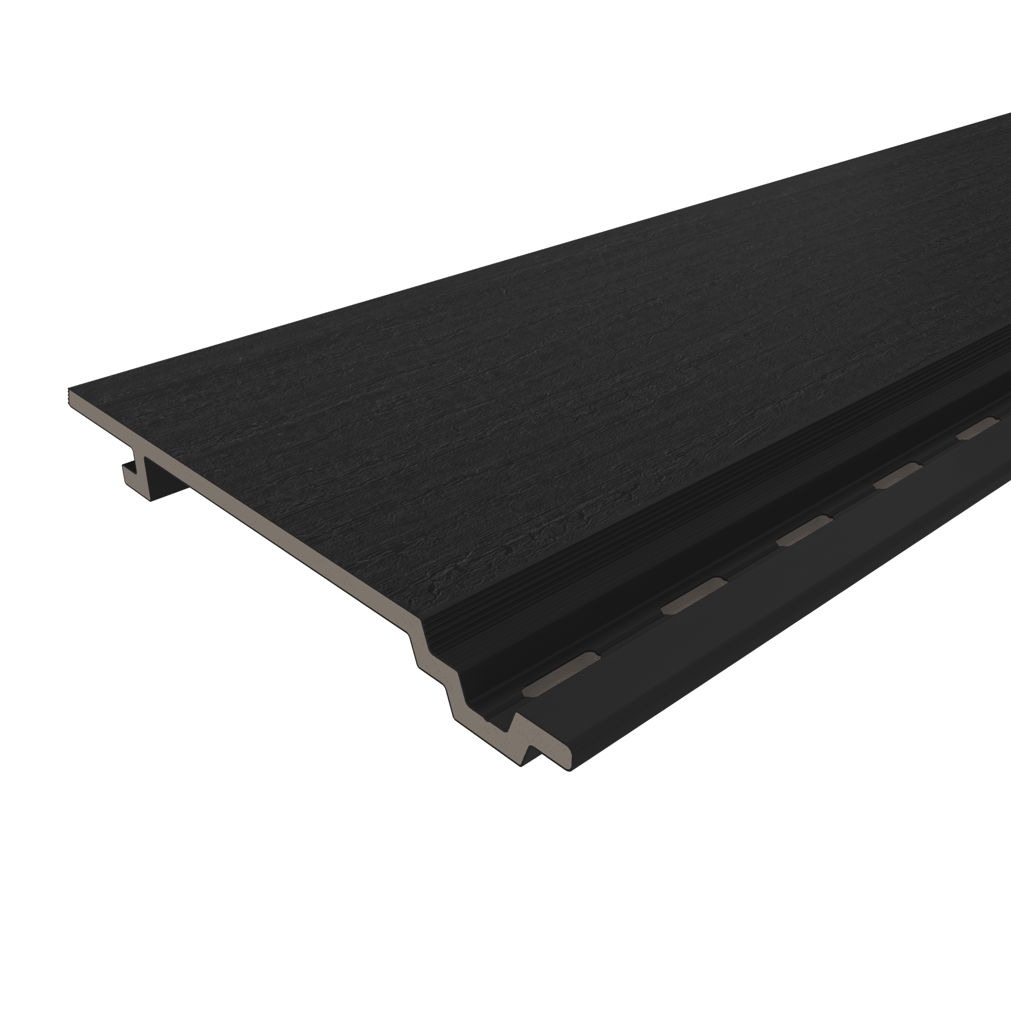 NewTechWood HKC wandbekleding vlak | 1,9x18,8x400cm (wb 15,3cm) | Ebony burnt