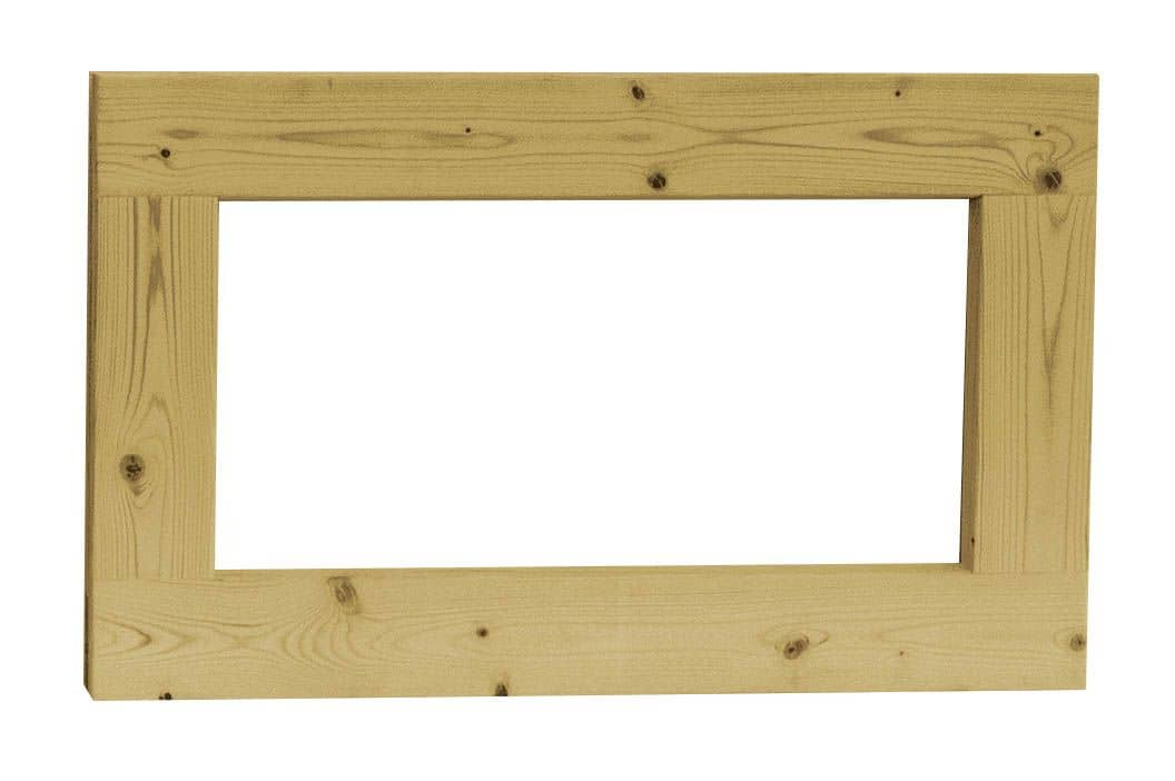 Vuren | vast raam met helder glas | 71,2x43,8cm | groen geïmpregneerd