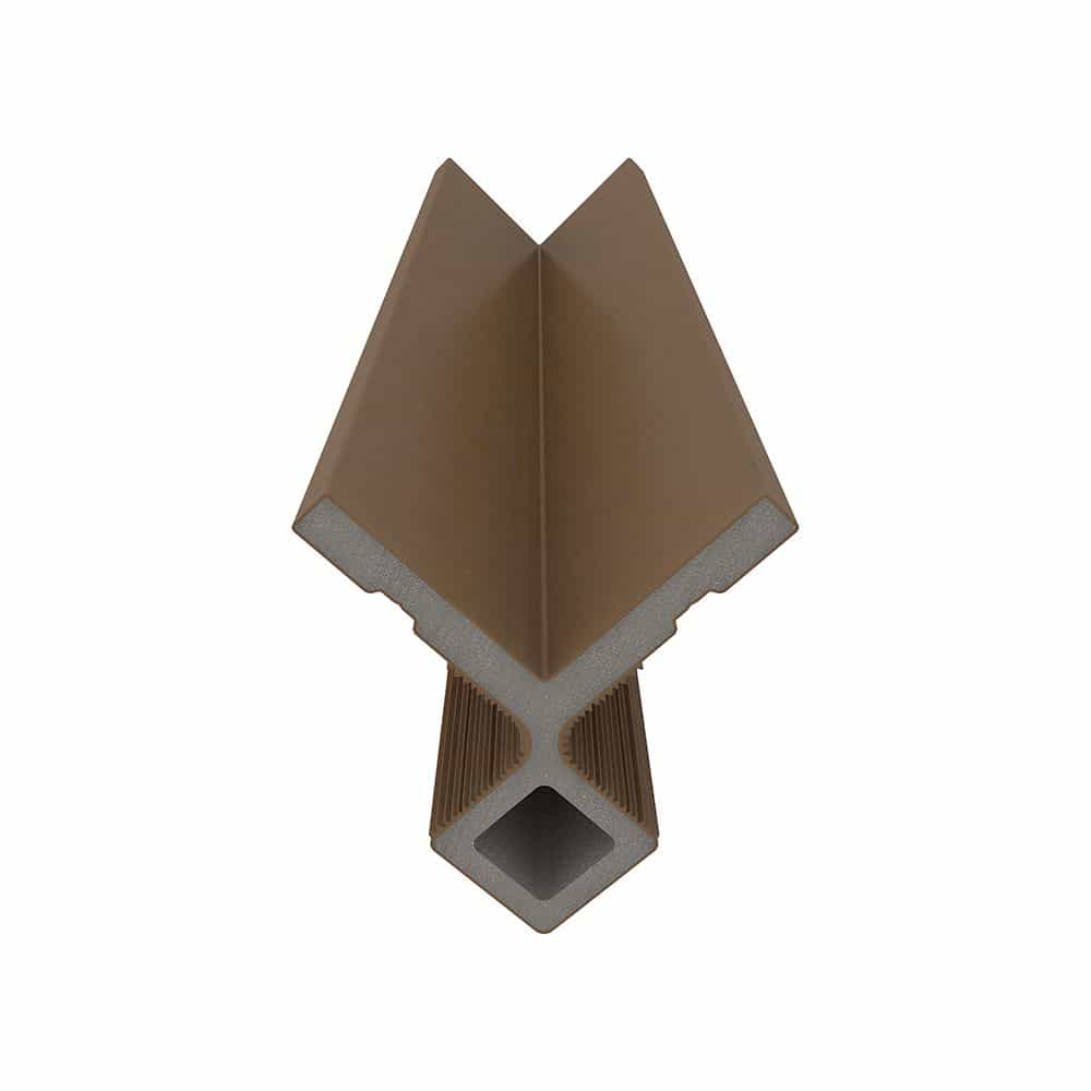 NewTechWood | hoekprofiel castellation t.b.v. wand bekleding | 7x8x300cm | Teak