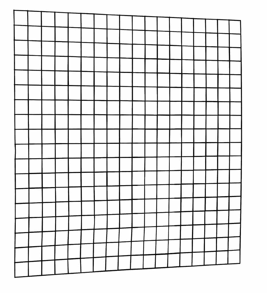 Gaaspaneel met maas | 10x10cm stekloos | verzinkte draad | 180x180cm | zwart geplastificeerd