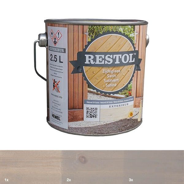Restol | Houtolie | Lichtgrijs | zijdeglans | 2,5L