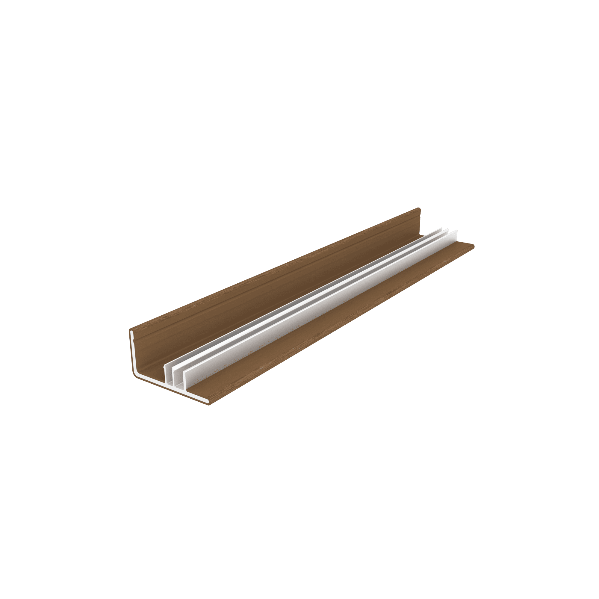 NewTechWood co-extrusie alu U-klikprofiel 300cm | Teak