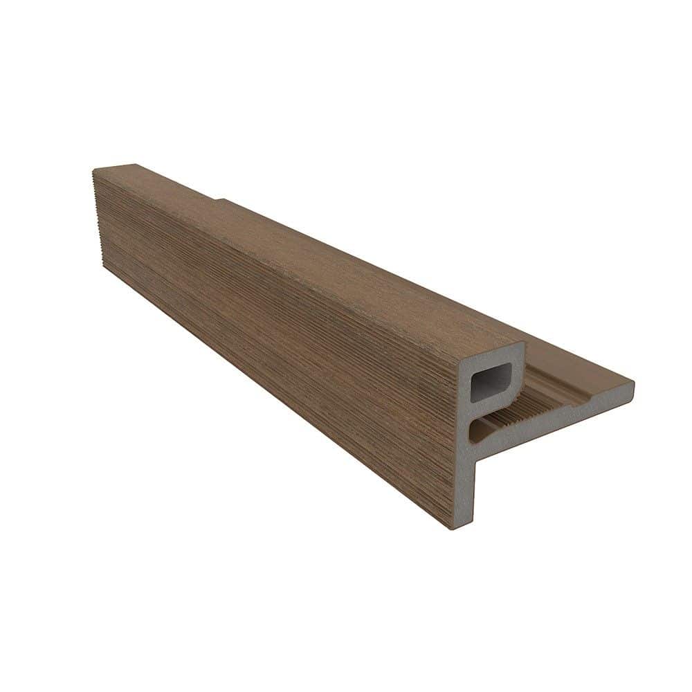 NewTechWood | eindprofiel castellation t.b.v. wand bekleding | 7x5x300cm | Teak