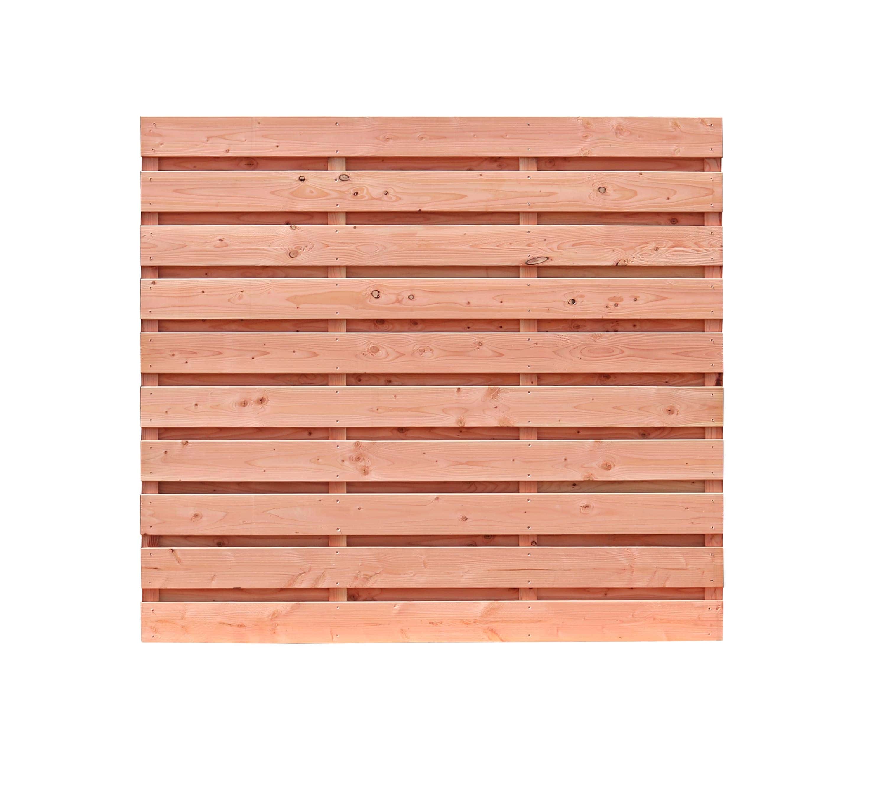 Douglas geschaafd plankenscherm 19-planks 16 mm | 194x180x4,8cm | onbehandeld