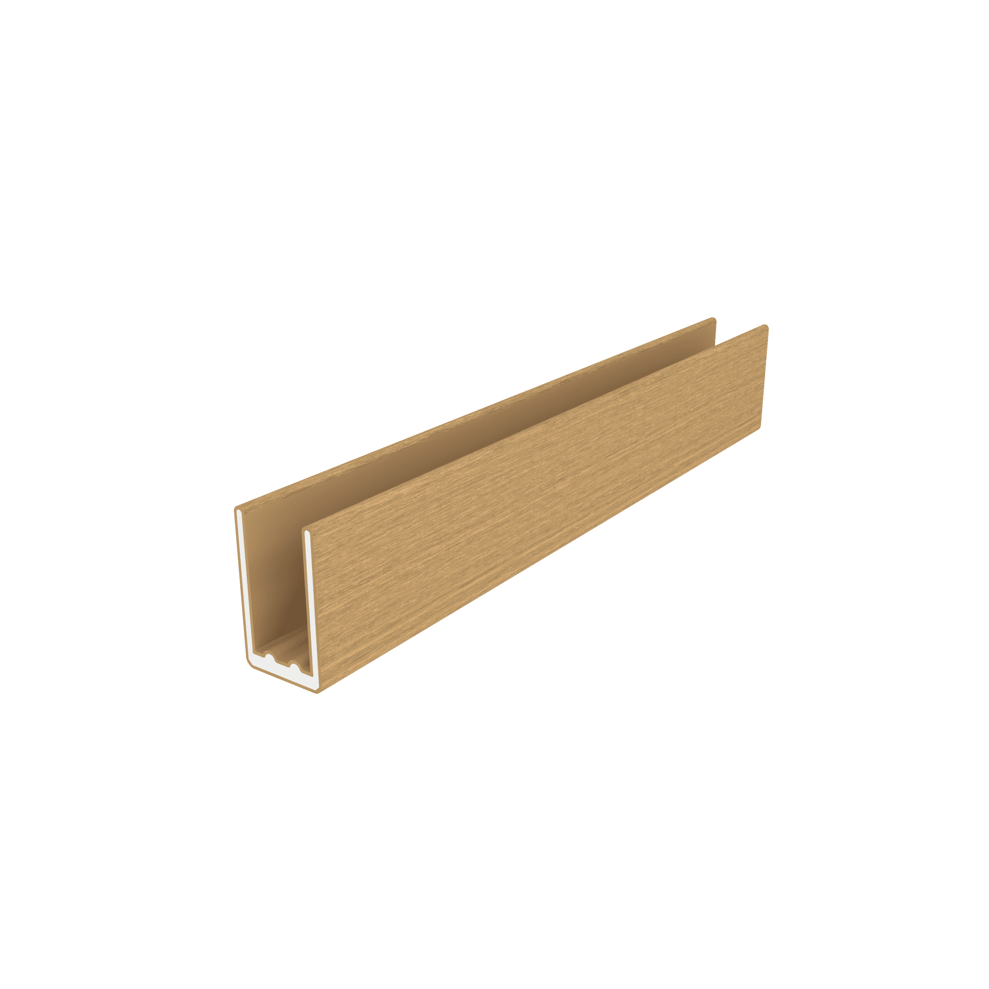 NewTechWood alu co-extrusie frameset t.b.v scherm i.c.m betonpalen | Red Cedar