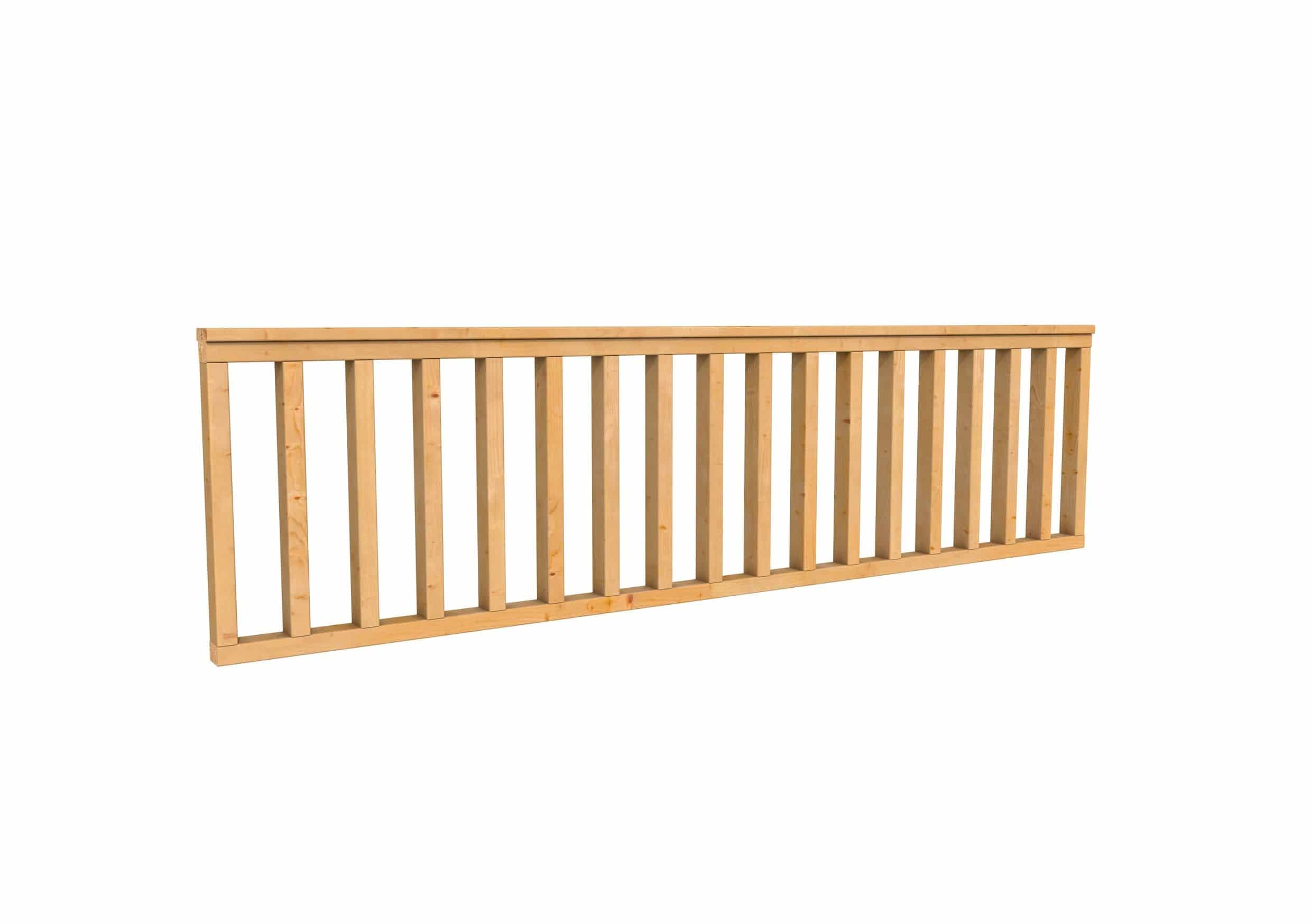 Douglas | hek recht type C | 278,5x73cm | onbehandeld