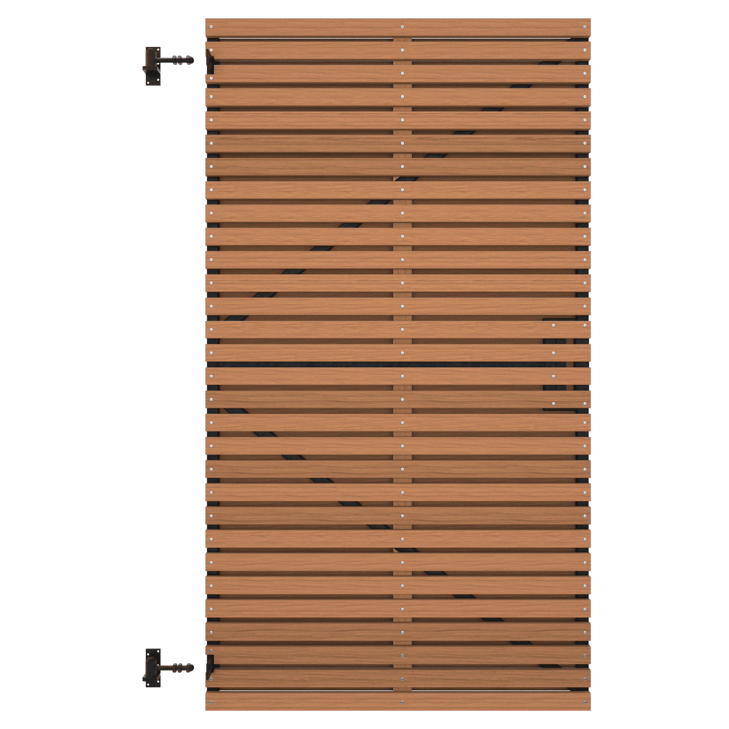 Thermovision Ayous geschaafd latten deur op verstelbaar frame | horizontaal | 178x99cm
