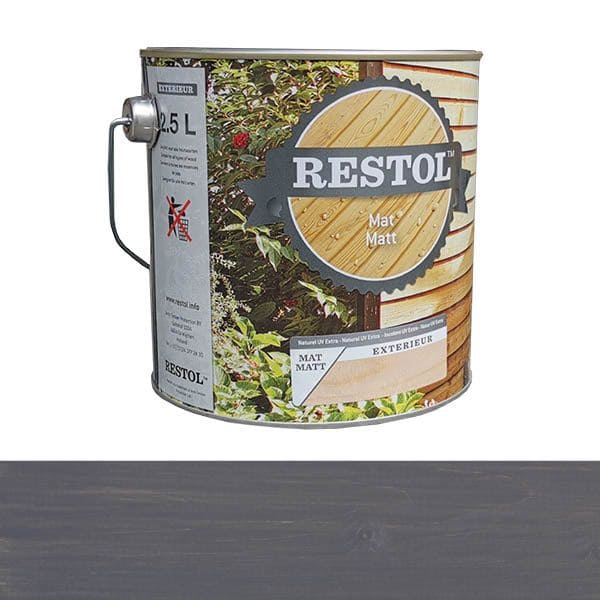 Restol | Houtolie | Grijs | mat | 2,5L
