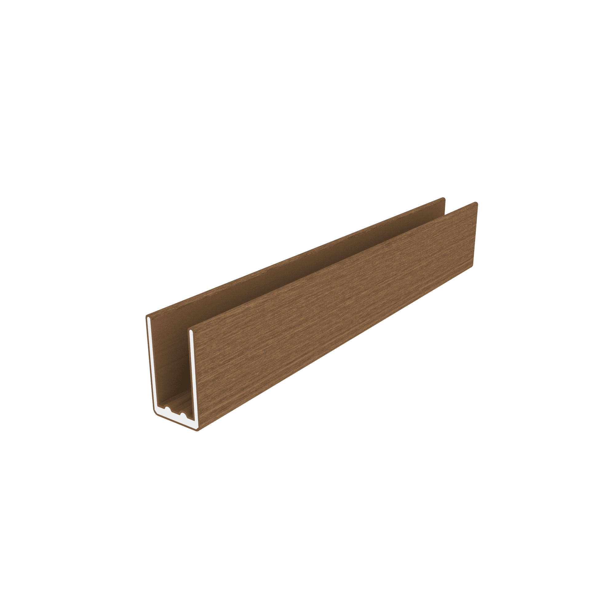 NewTechWood co-extrusie alu U-profiel 300cm | Teak