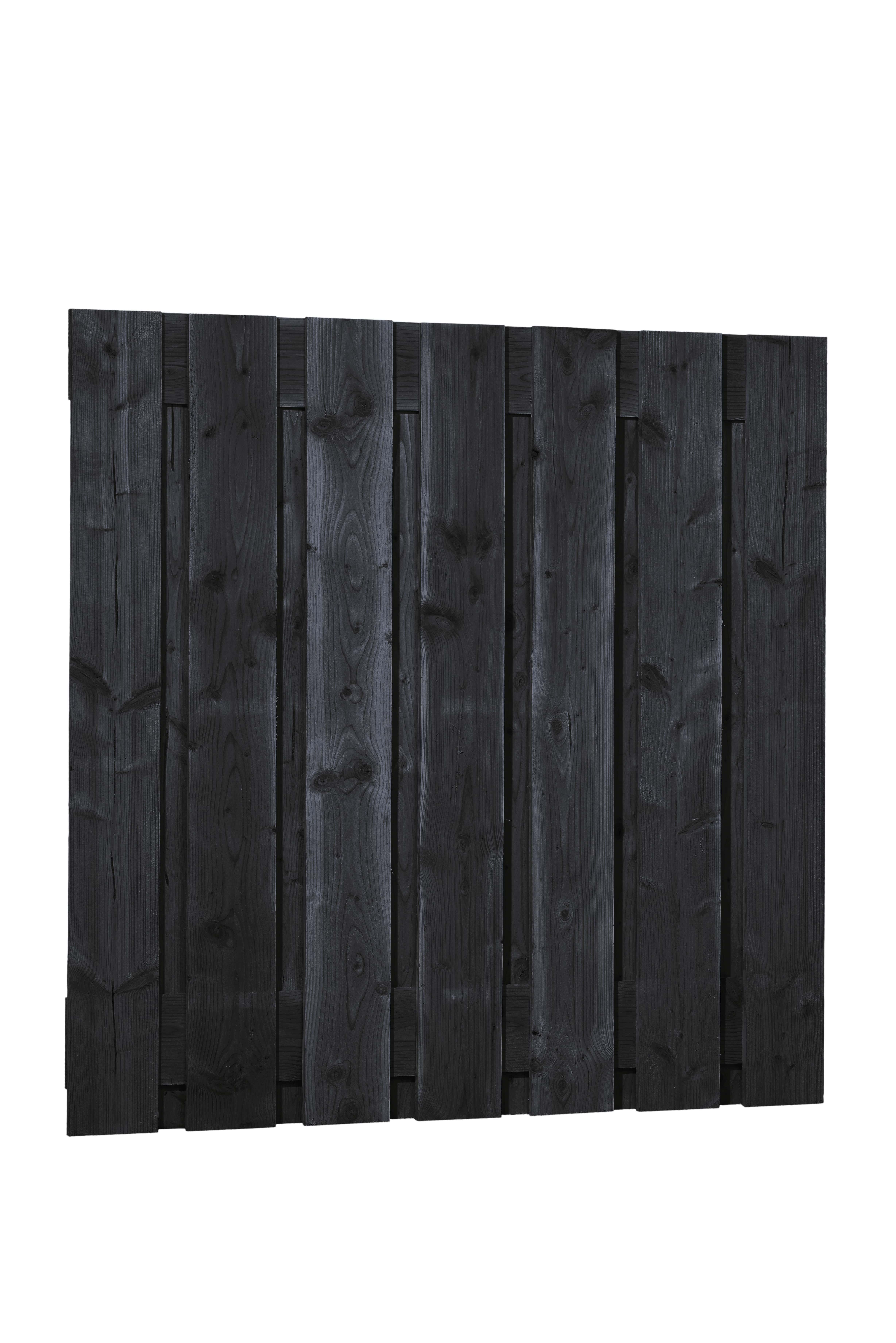 Douglas | schutting | 180x180 | 15-planks | zwart gedompeld