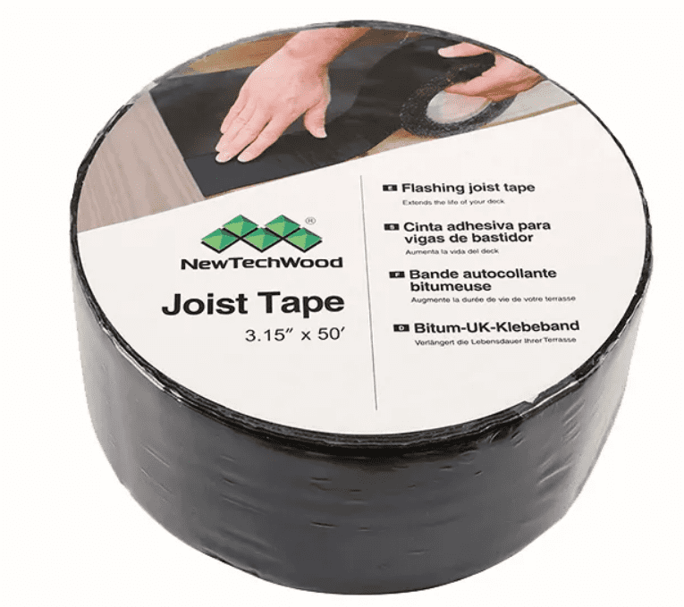 NewTechWood bitumen tape t.b.v. onderbalk | 7x1500cm | zwart