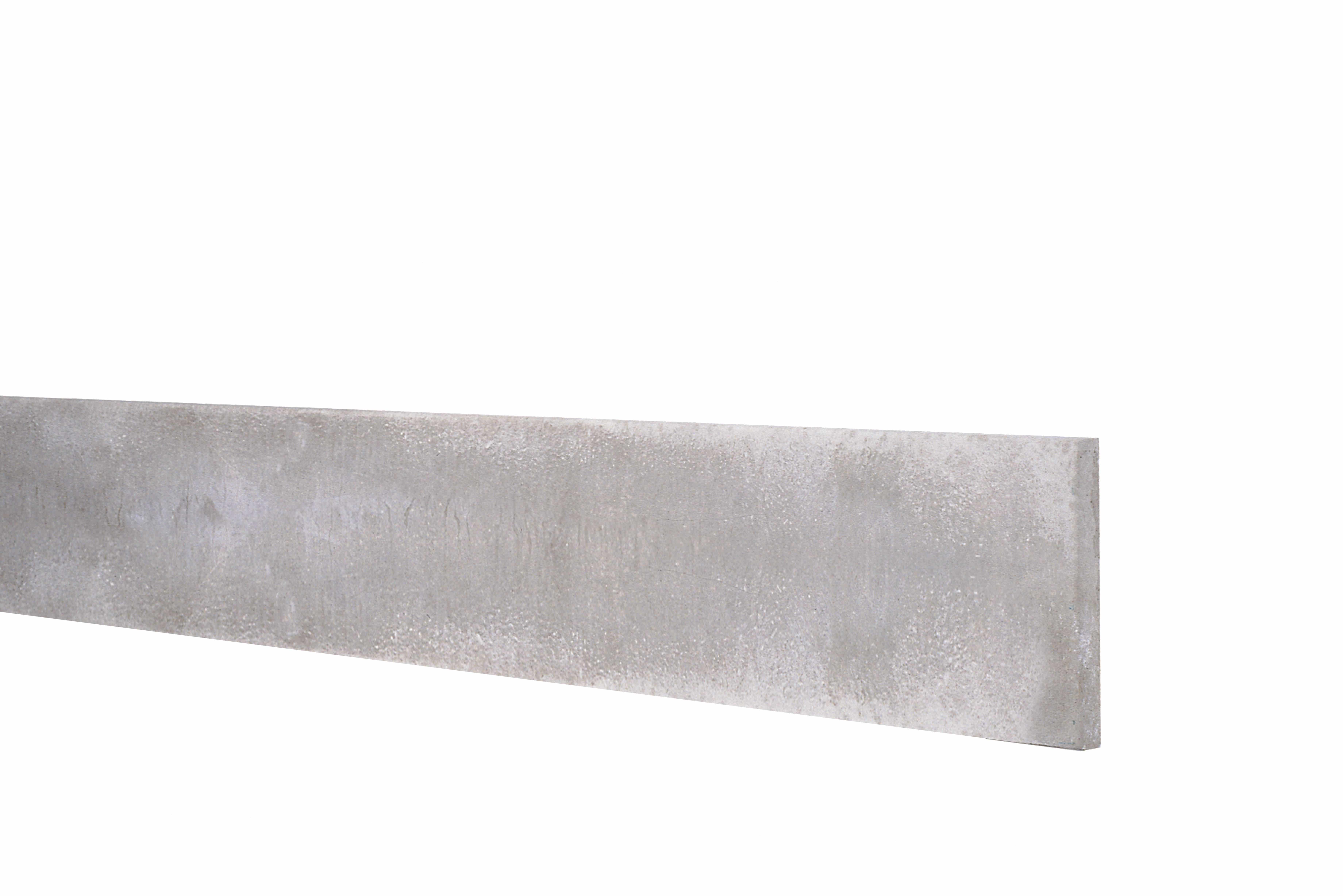 Betonplaat stampbeton | 25x3,5x184cm | grijs