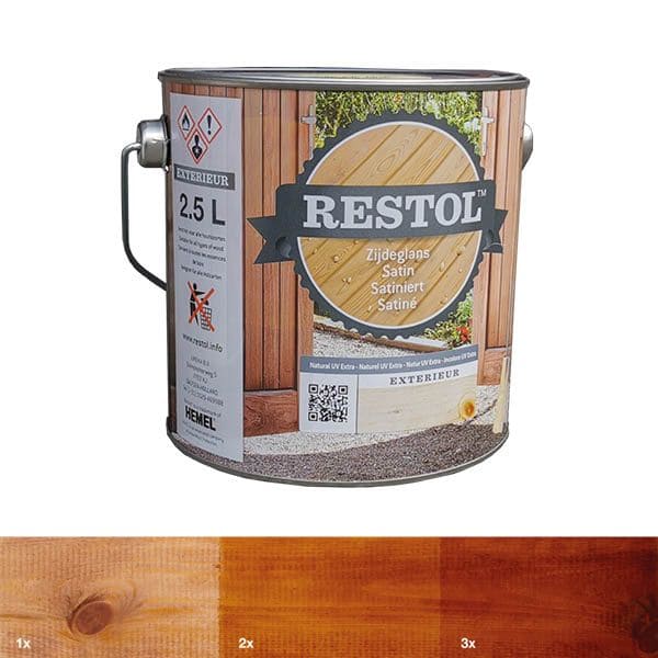 Restol | Houtolie | Bruin | zijdeglans | 2,5L