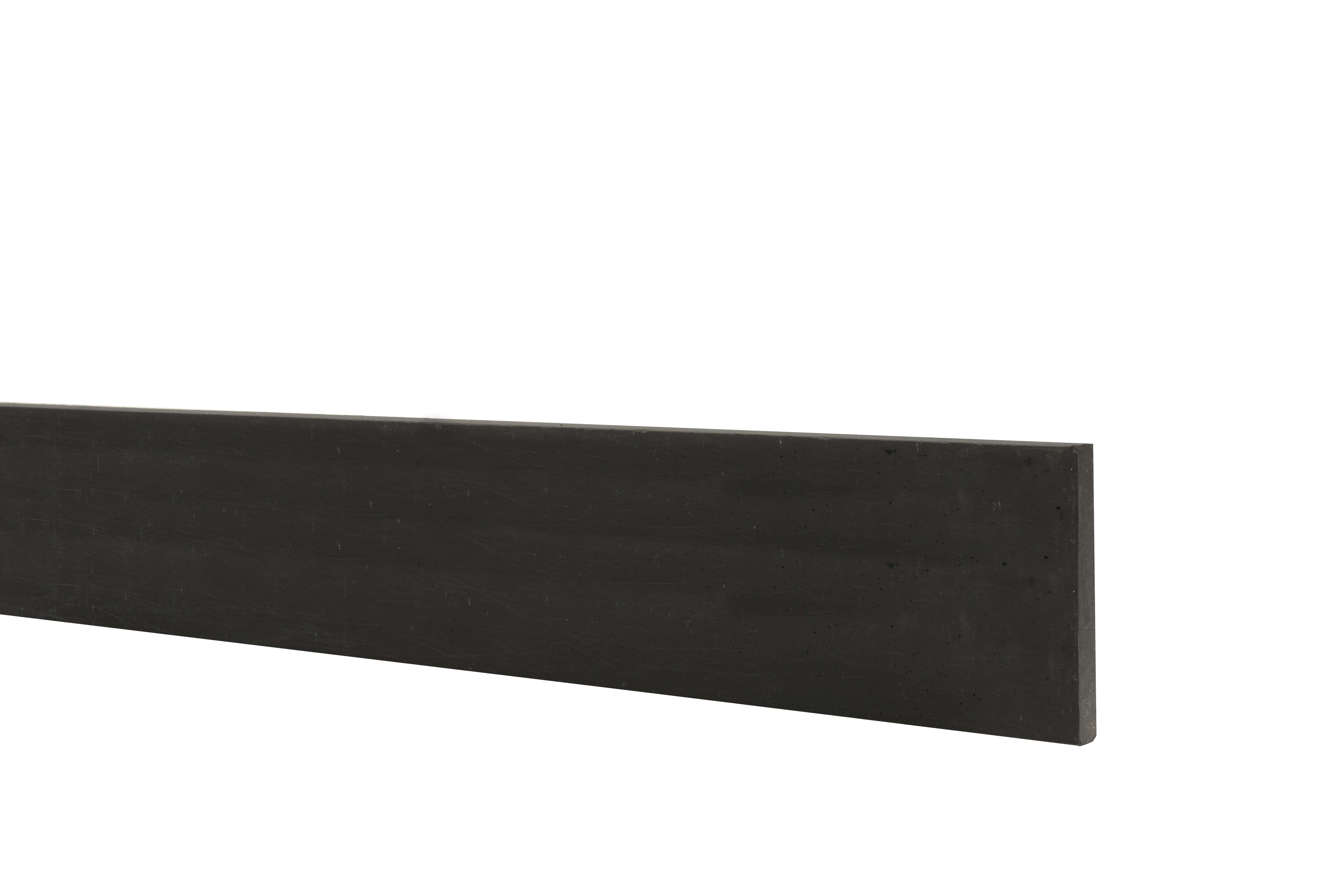 Betonplaat | glad | 24x3,5x224cm | antraciet | gecoat
