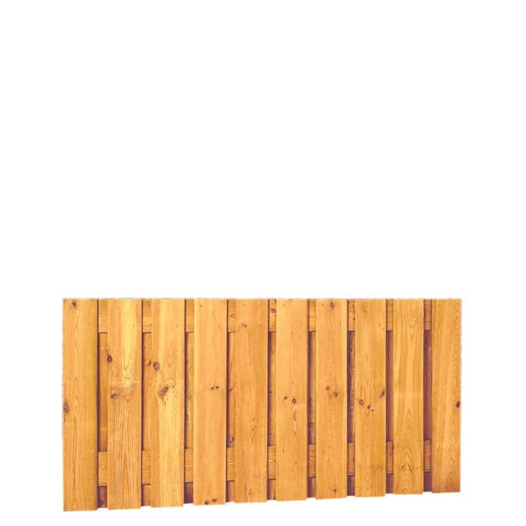 Grenen | plankenscherm 21-planks 17 mm | 180 x 89cm | verticaal recht | groen