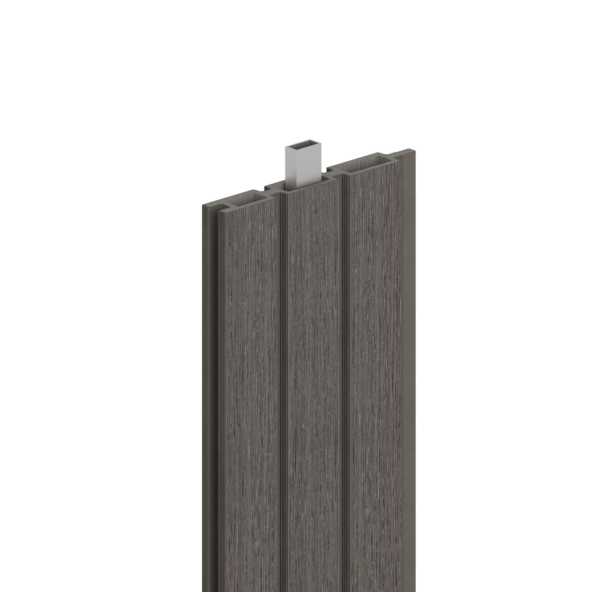 NewTechWood | Co-extrusie composiet Triple Rhombus schermplank | 2,1x16x180cm | Silver Gray