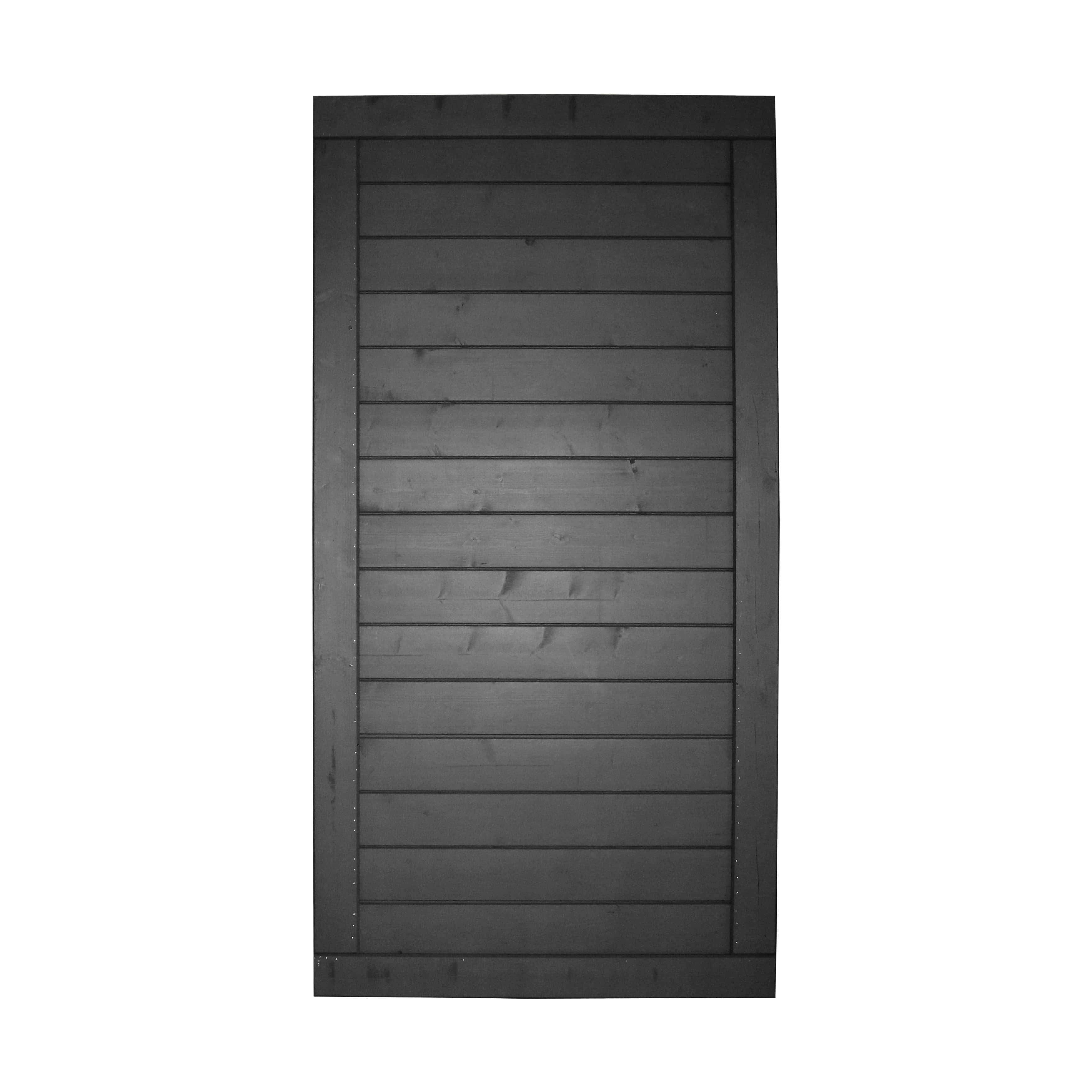 Vuren tuindeur Hillhout Basic Excellent | 100x180x4,5cm | zwart gespoten (RAL 9005)