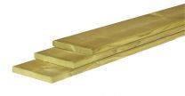Vuren | schuttingplank | geschaafd | 19x145mm | groen geïmpregneerd