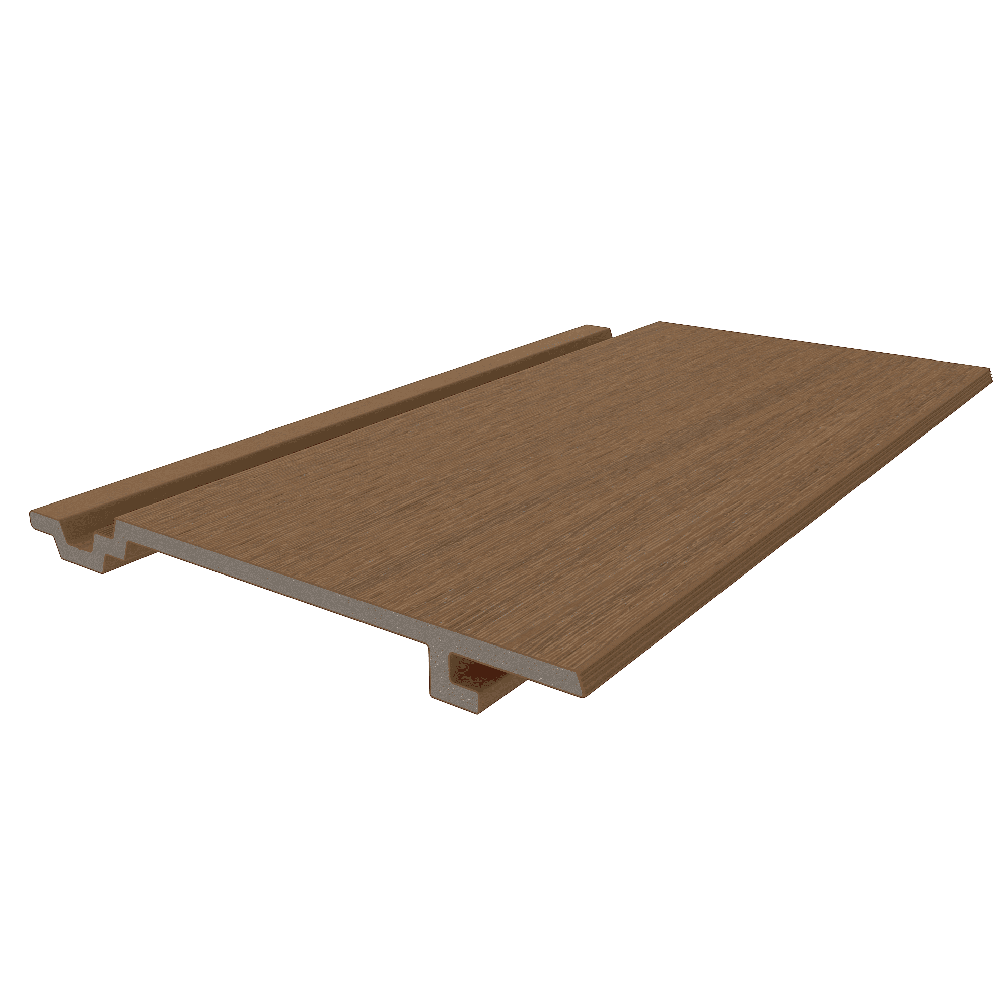 NewTechWood HKC wandbekleding vlak | 1,9x18,8x400cm (wb 15,3cm) | Teak