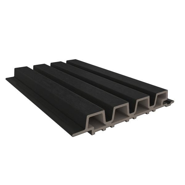 NewTechWood | Castellation PRO35 gevelbekleding | 3,3x21,5x390cm | Ebony zwart