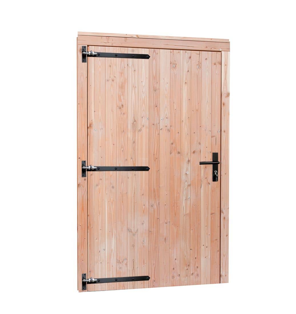 Douglas | deur incl. zwart beslag | 119x209cm | extra breed | linksdraaiend | onbehandeld