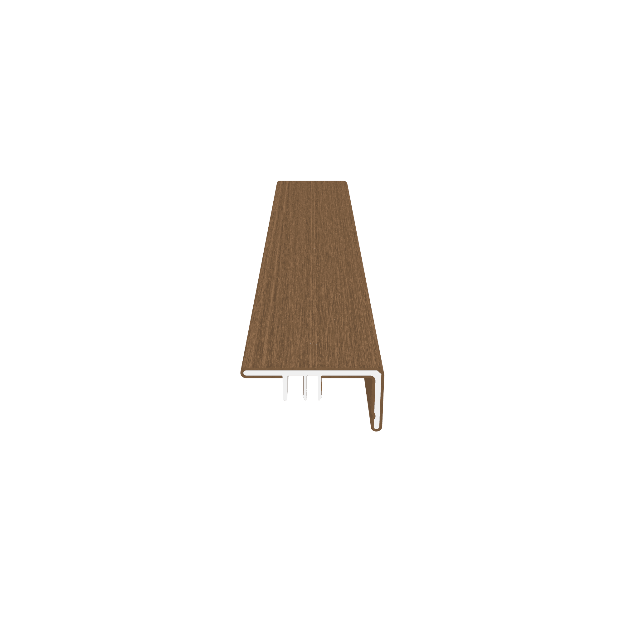 NewTechWood co-extrusie alu U-klikprofiel 300cm | Teak